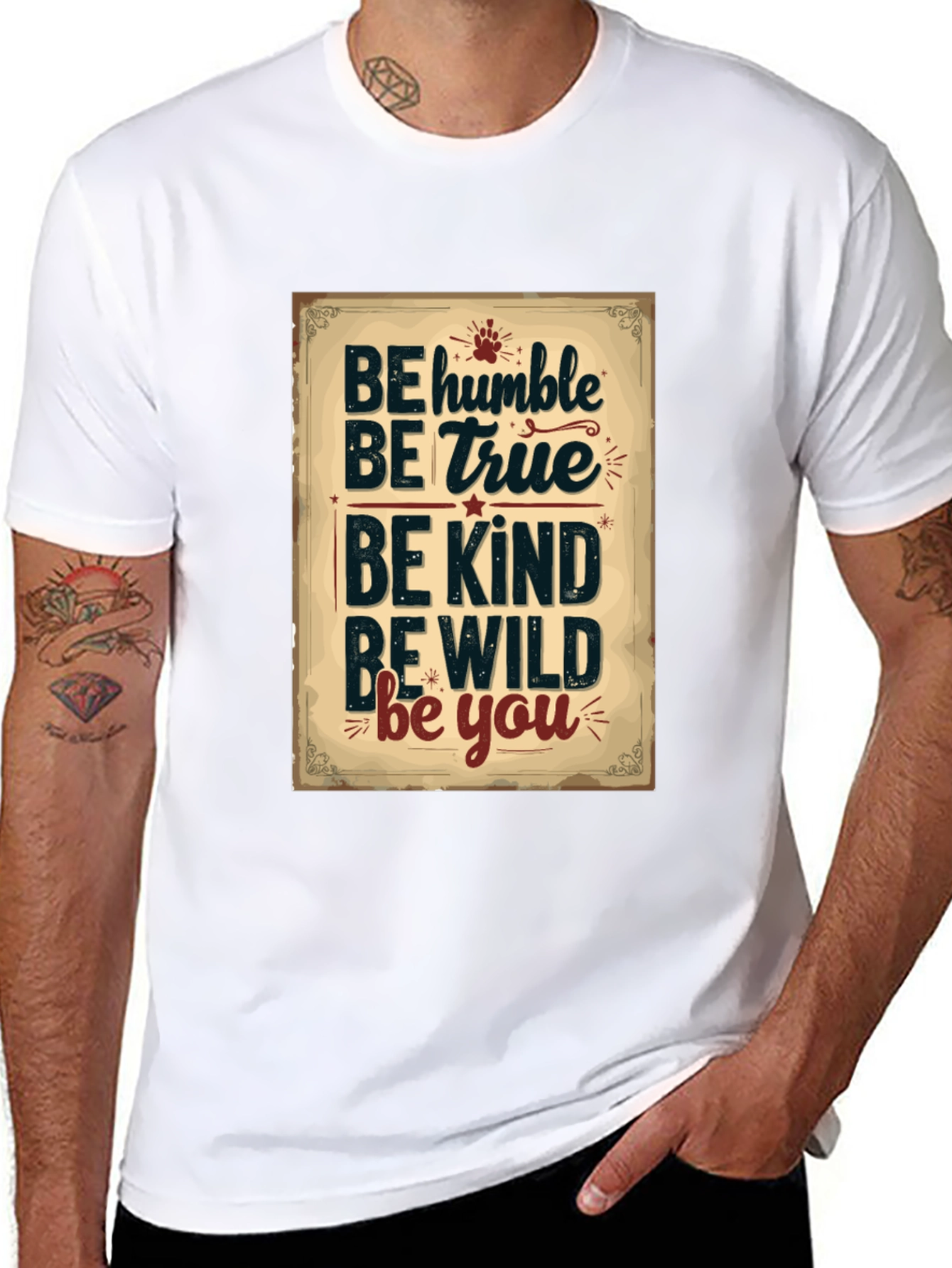 Be Humble Graphic Tee - Inspirational Black T-Shirt