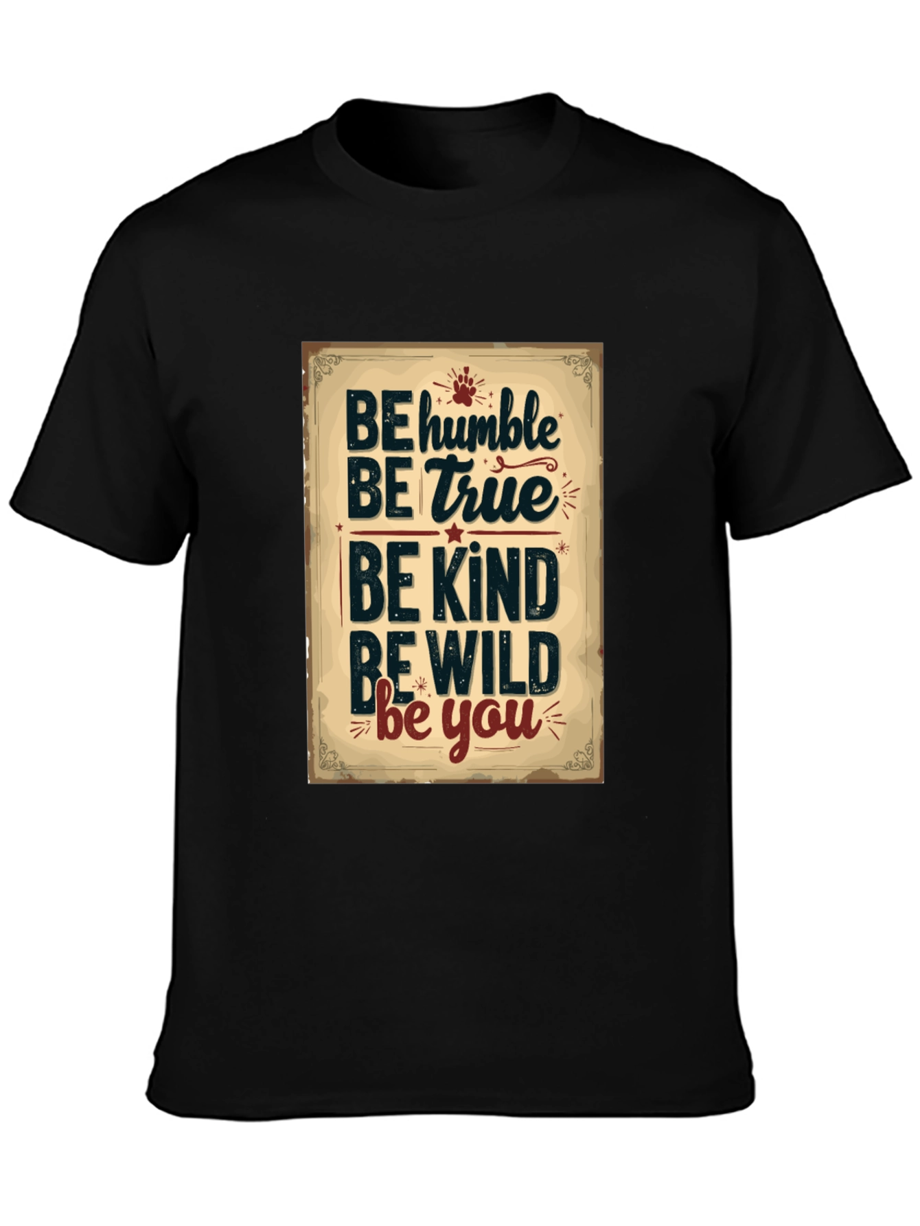 Be Humble Graphic Tee - Inspirational Black T-Shirt