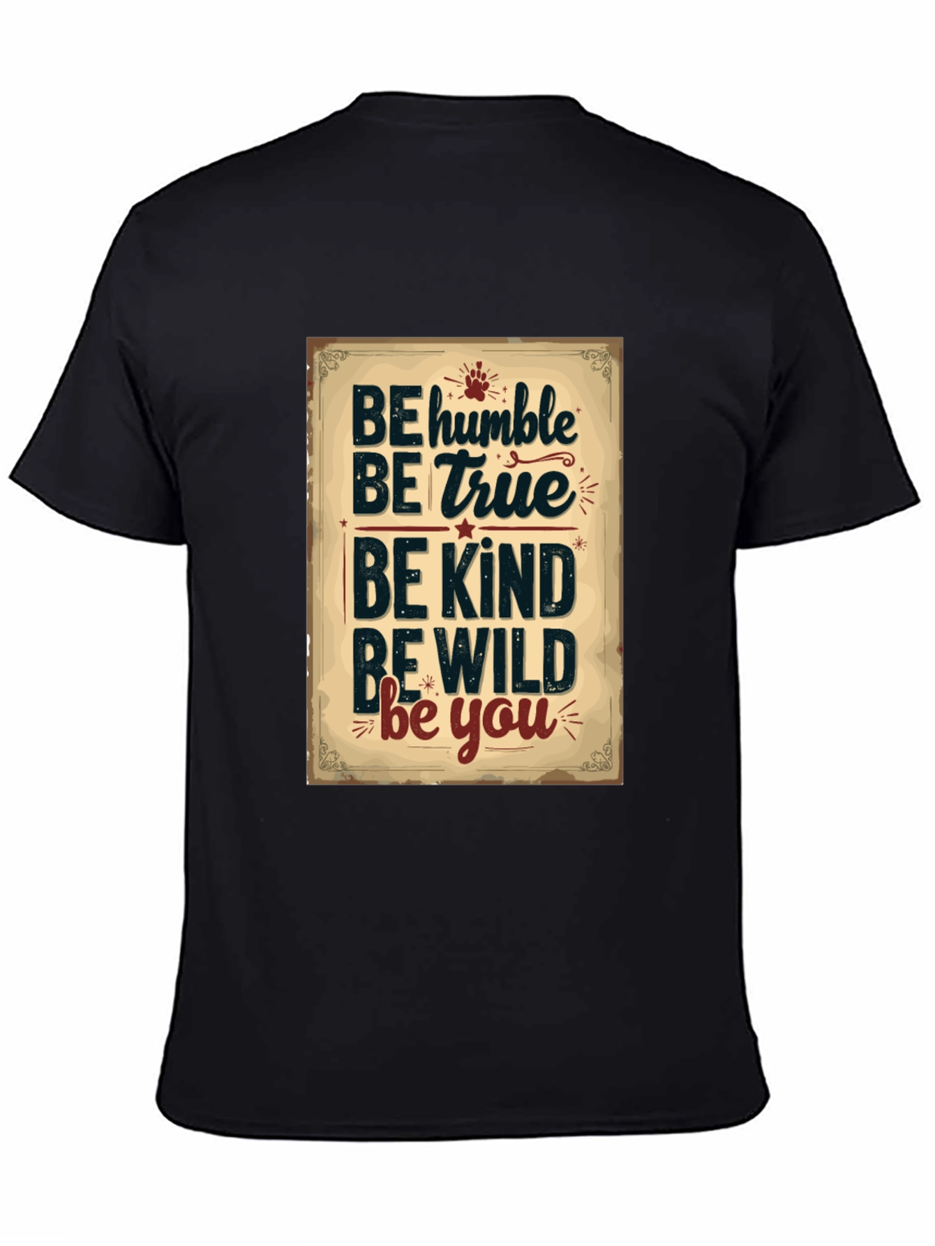 Be Humble Graphic Tee - Inspirational Black T-Shirt