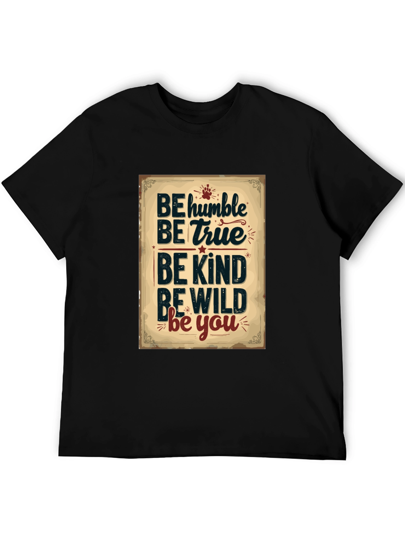 Be Humble Graphic Tee - Inspirational Black T-Shirt