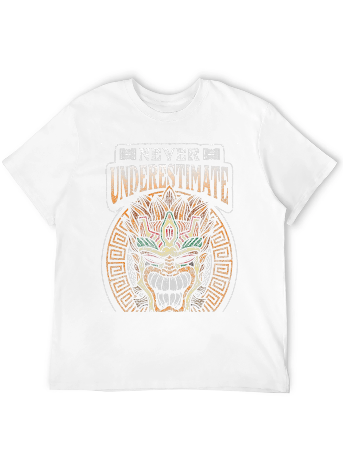 Never Underestimate T-Shirt Aztec Mayan Mask