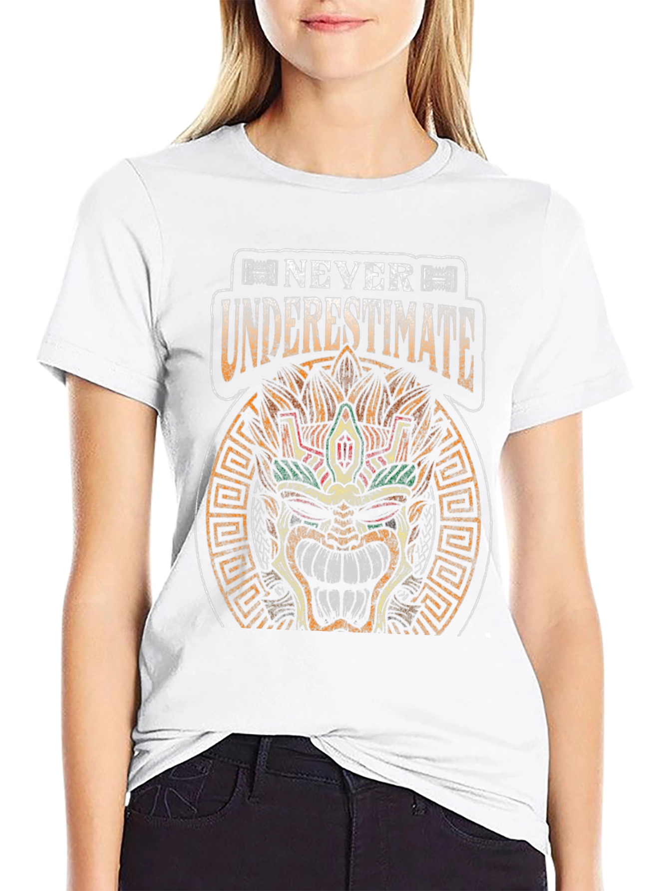 Never Underestimate T-Shirt Aztec Mayan Mask