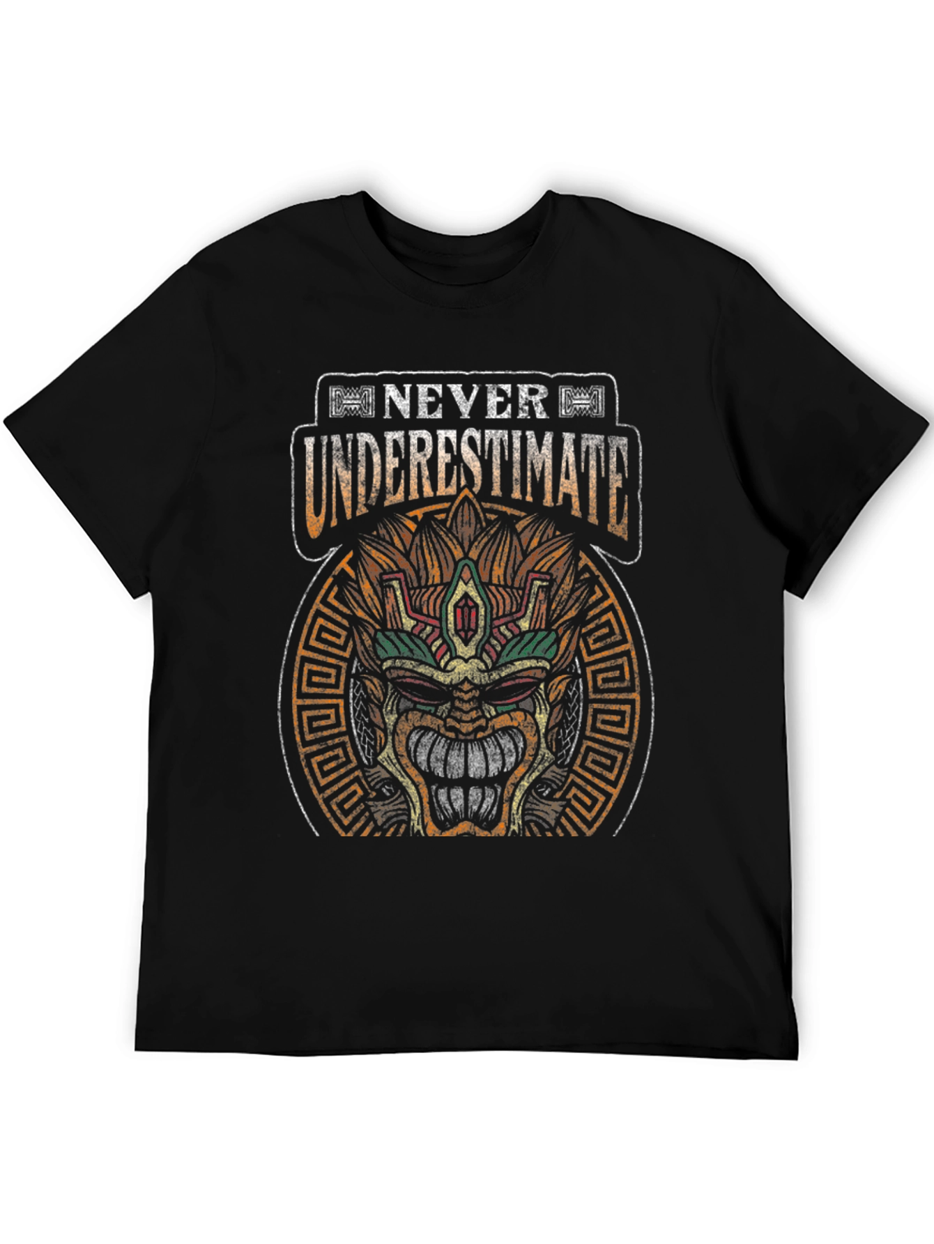 Never Underestimate T-Shirt Aztec Mayan Mask