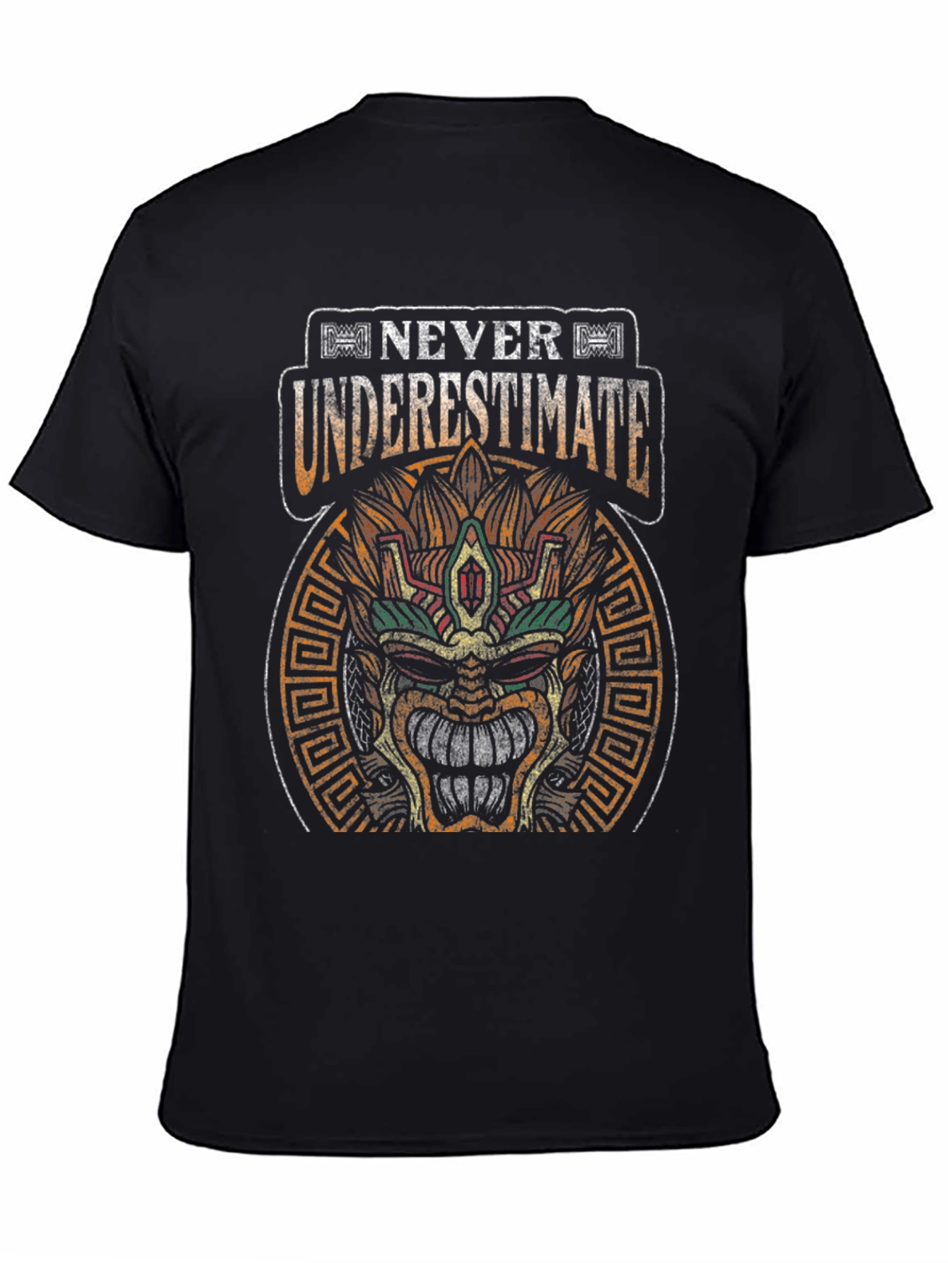 Never Underestimate T-Shirt Aztec Mayan Mask