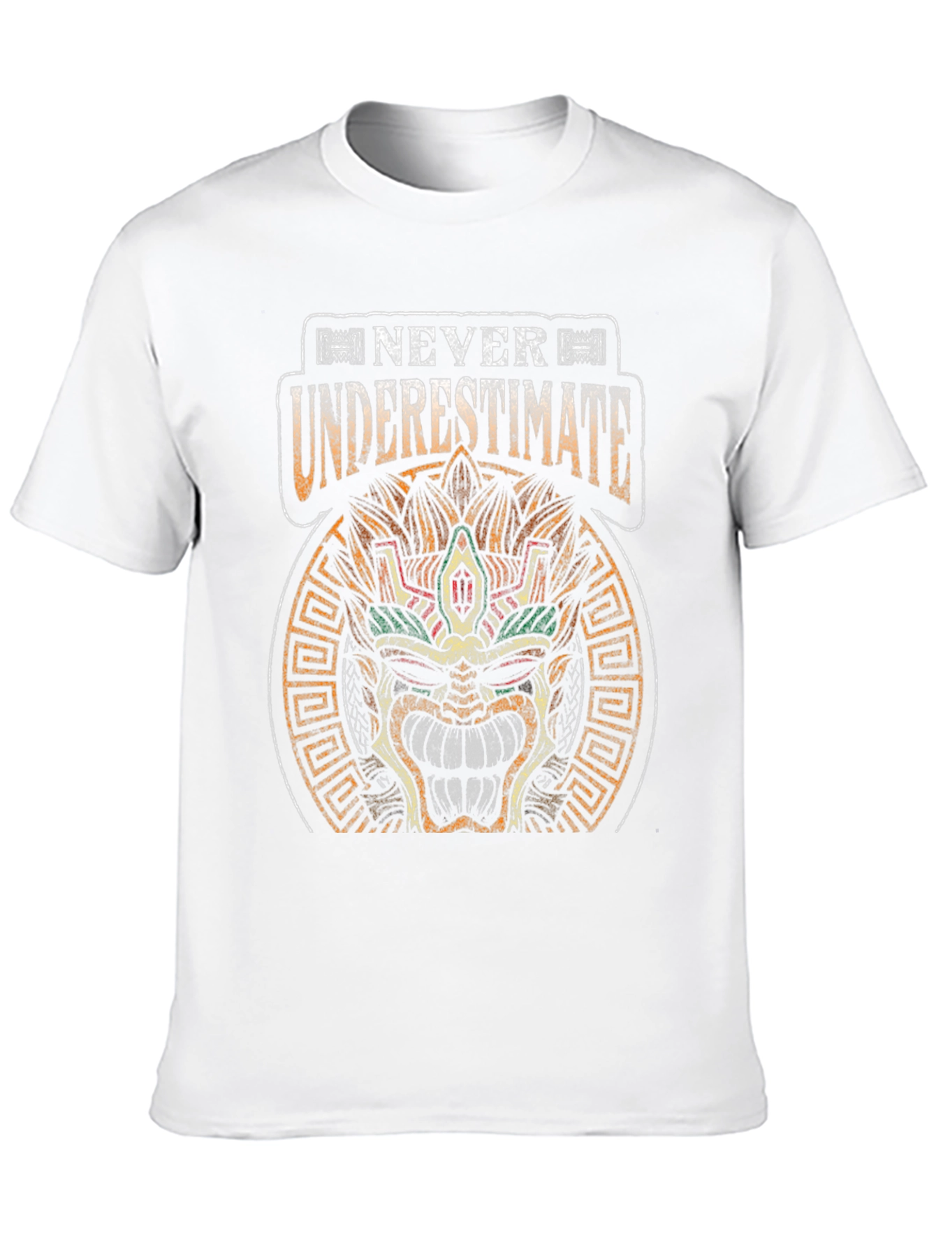 Never Underestimate T-Shirt Aztec Mayan Mask