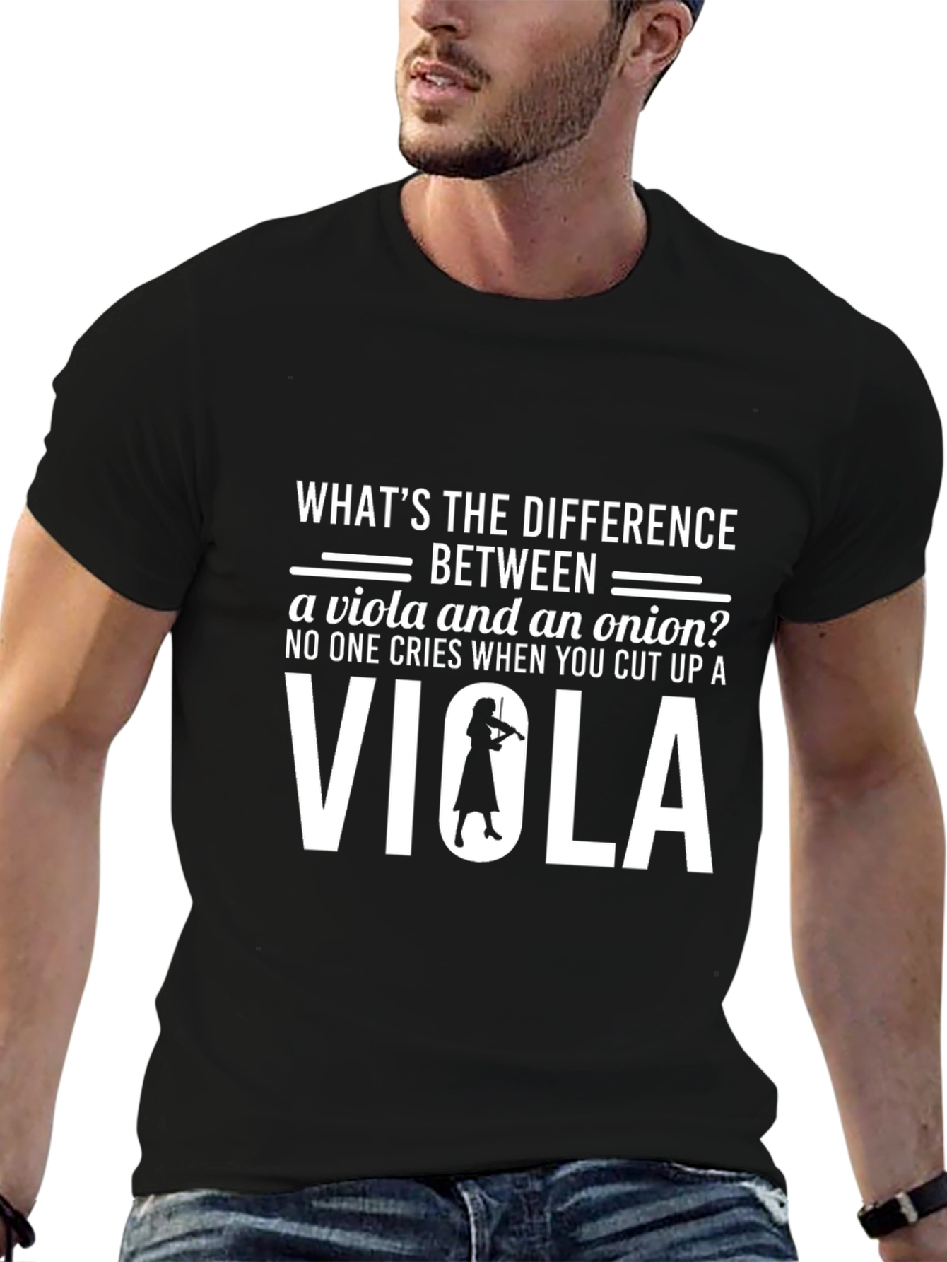Viola vs Onion Funny Musician T-Shirt