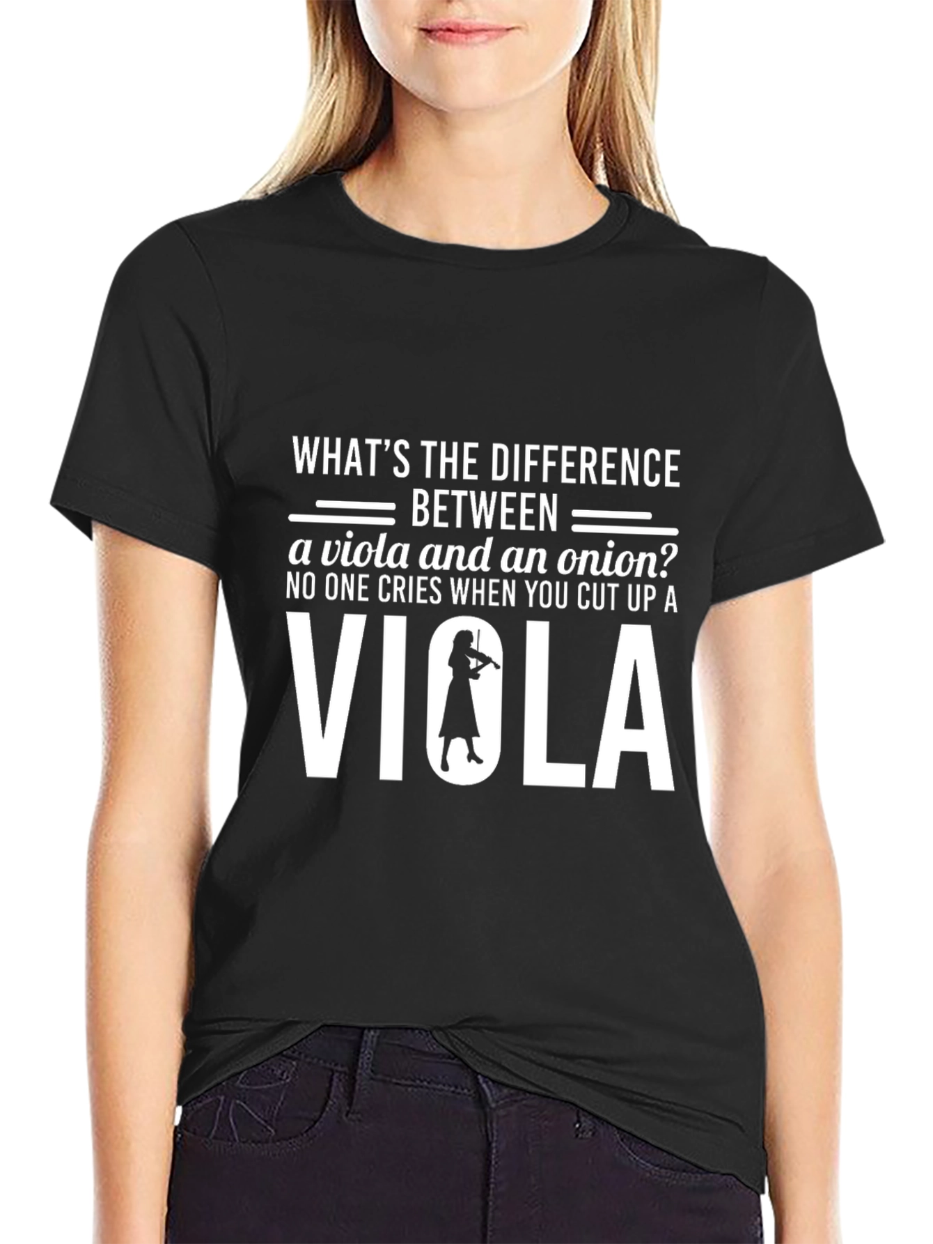 Viola vs Onion Funny Musician T-Shirt