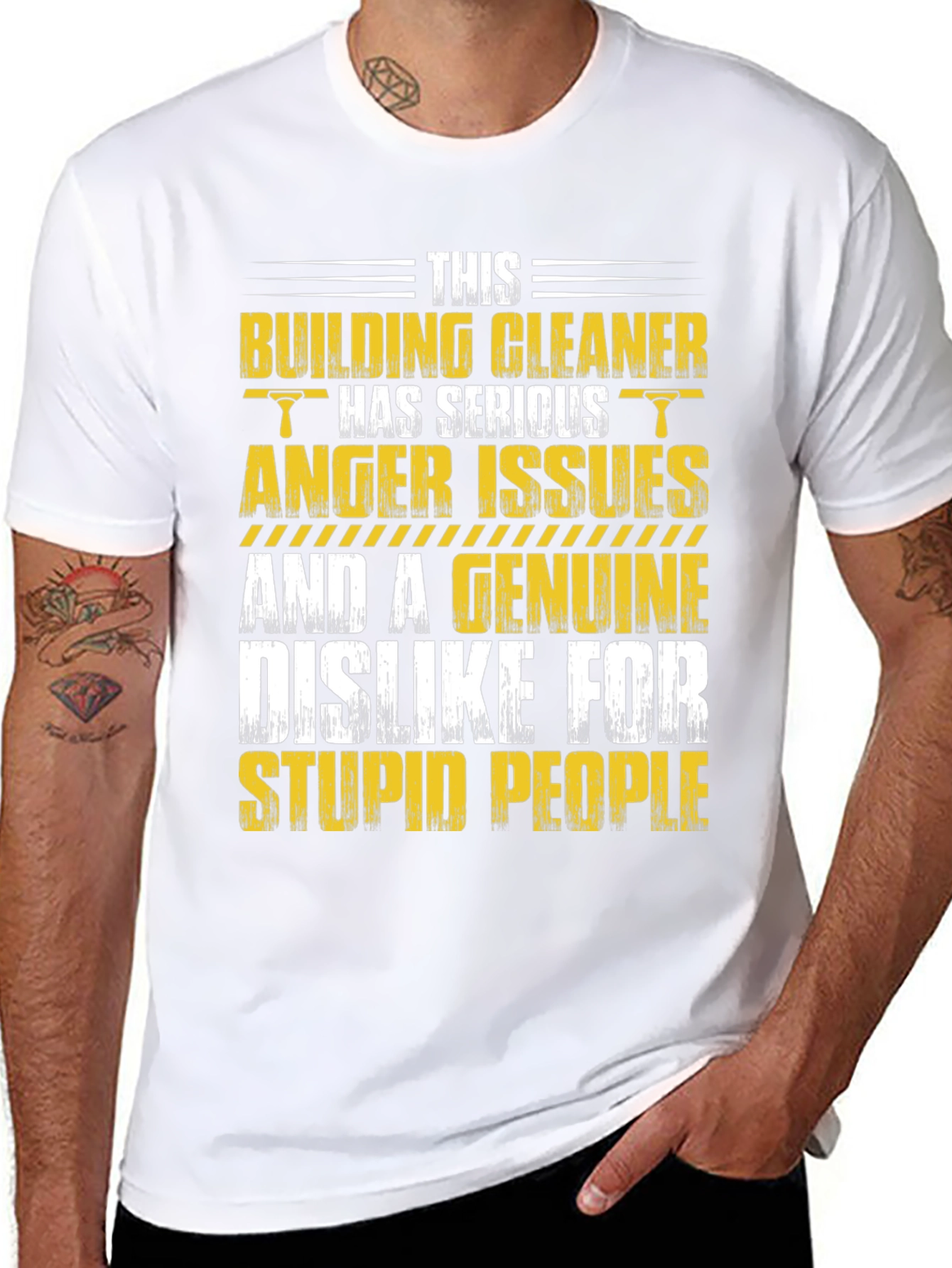 Building Cleaner Anger Issues Graphic Tee