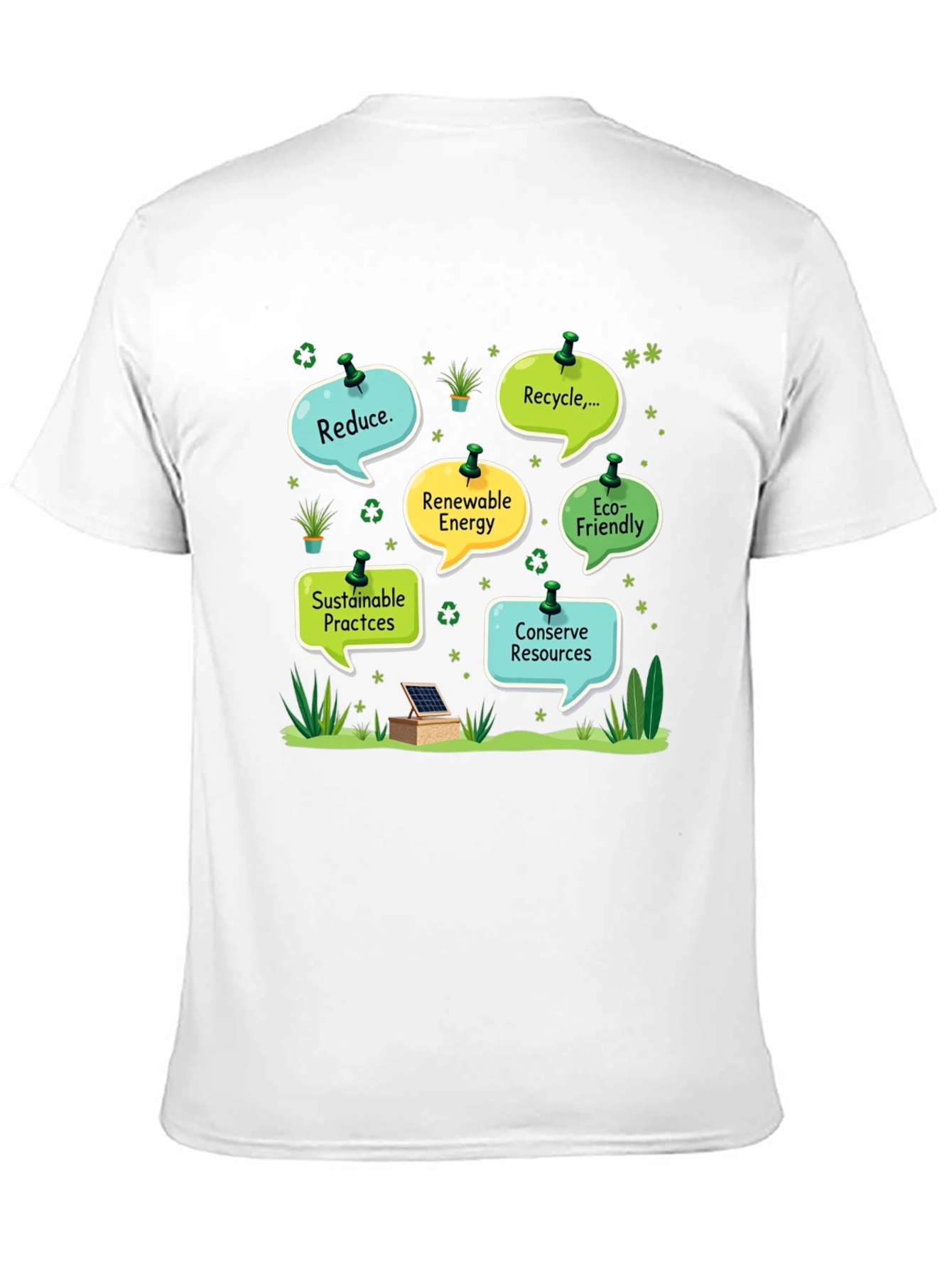 Eco-Friendly T-Shirt: Reduce Recycle Conserve
