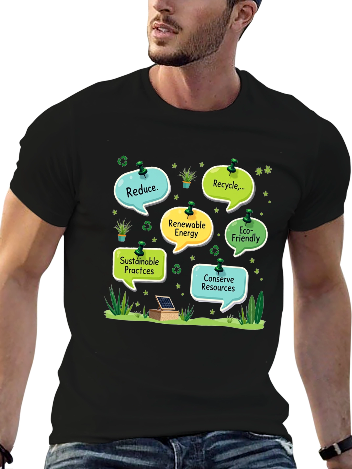 Eco-Friendly T-Shirt: Reduce Recycle Conserve