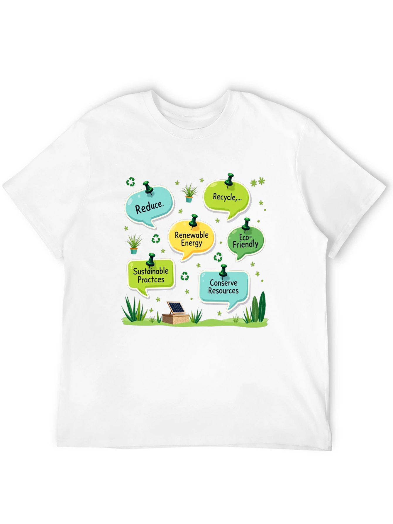 Eco-Friendly T-Shirt: Reduce Recycle Conserve
