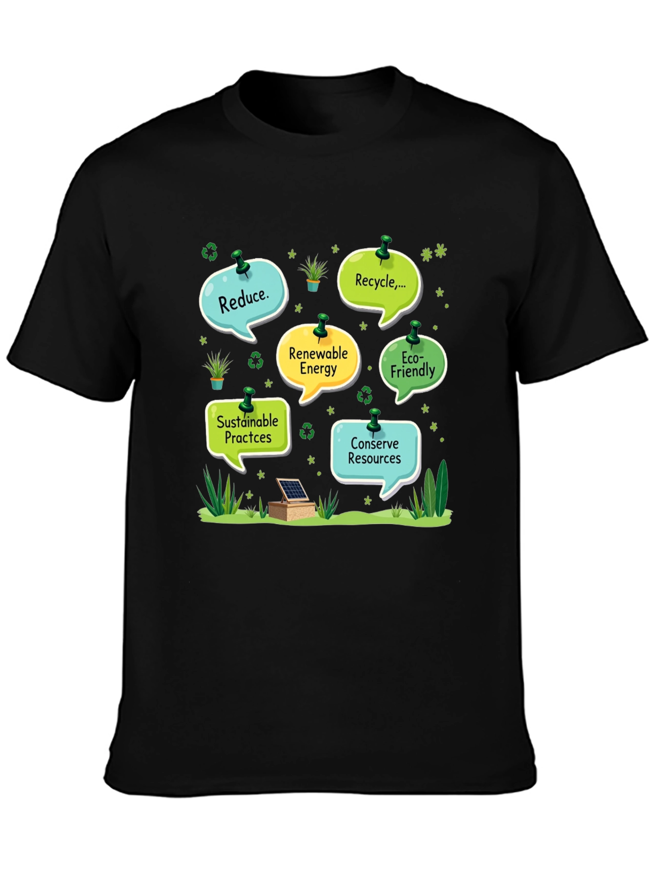 Eco-Friendly T-Shirt: Reduce Recycle Conserve