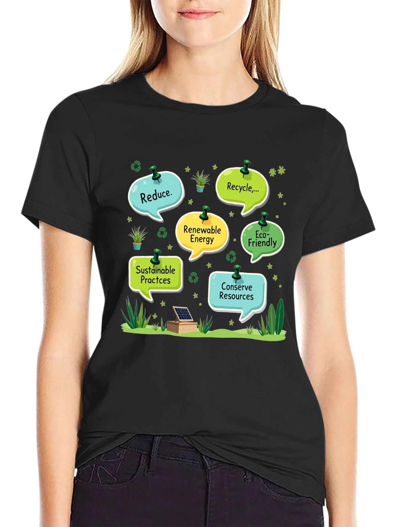 Eco-Friendly T-Shirt: Reduce Recycle Conserve