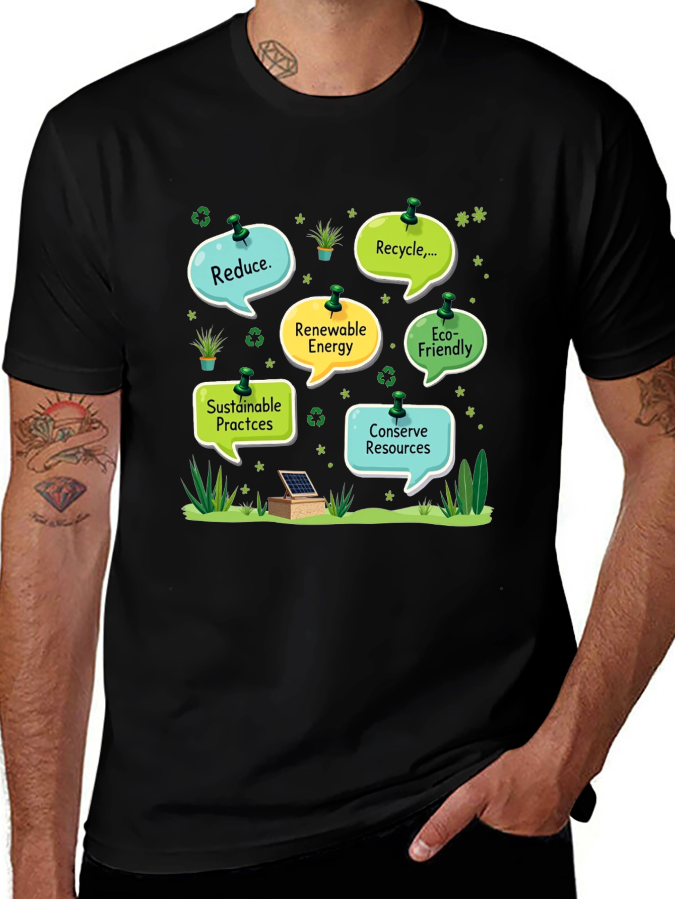Eco-Friendly T-Shirt: Reduce Recycle Conserve