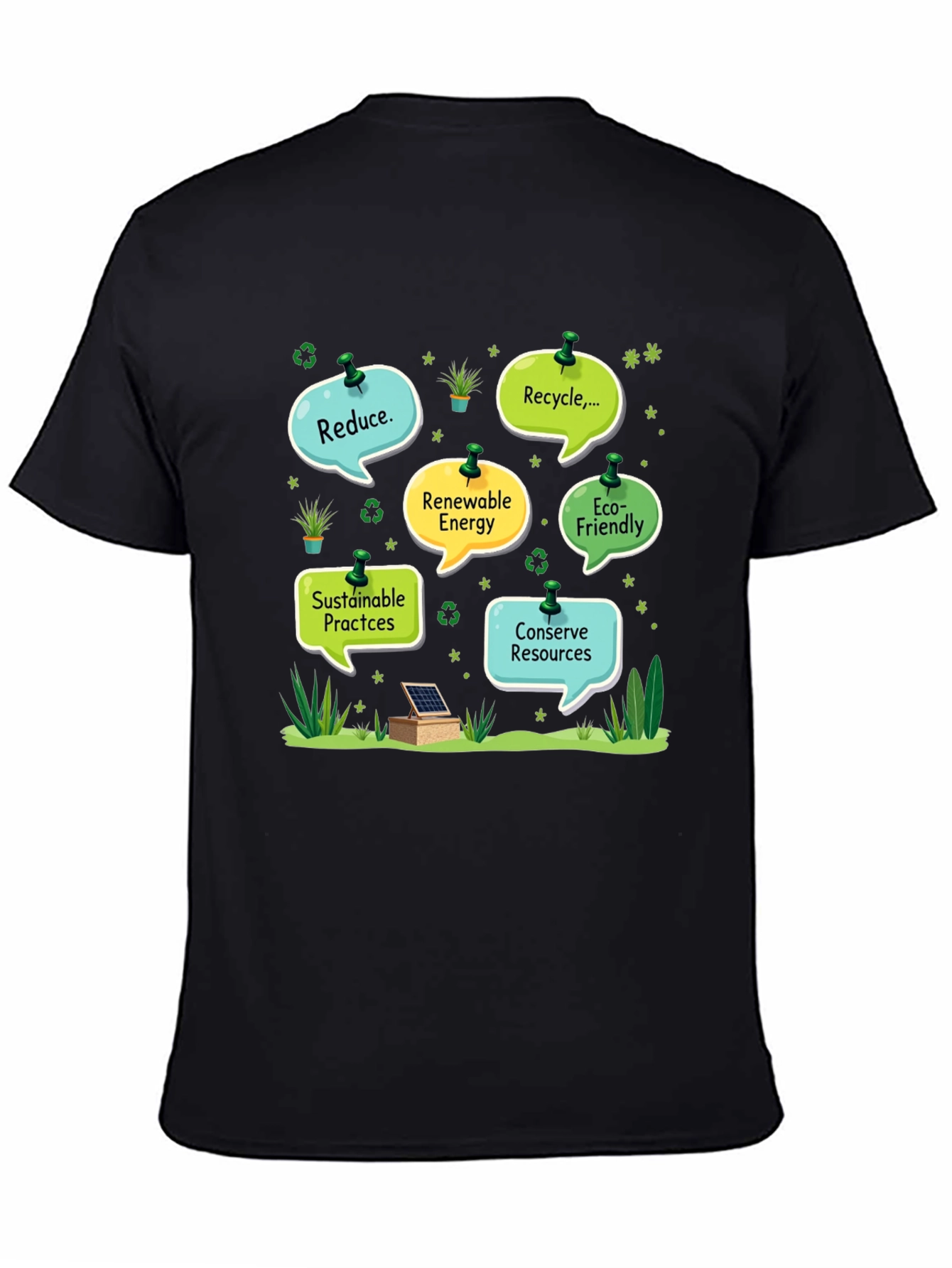 Eco-Friendly T-Shirt: Reduce Recycle Conserve