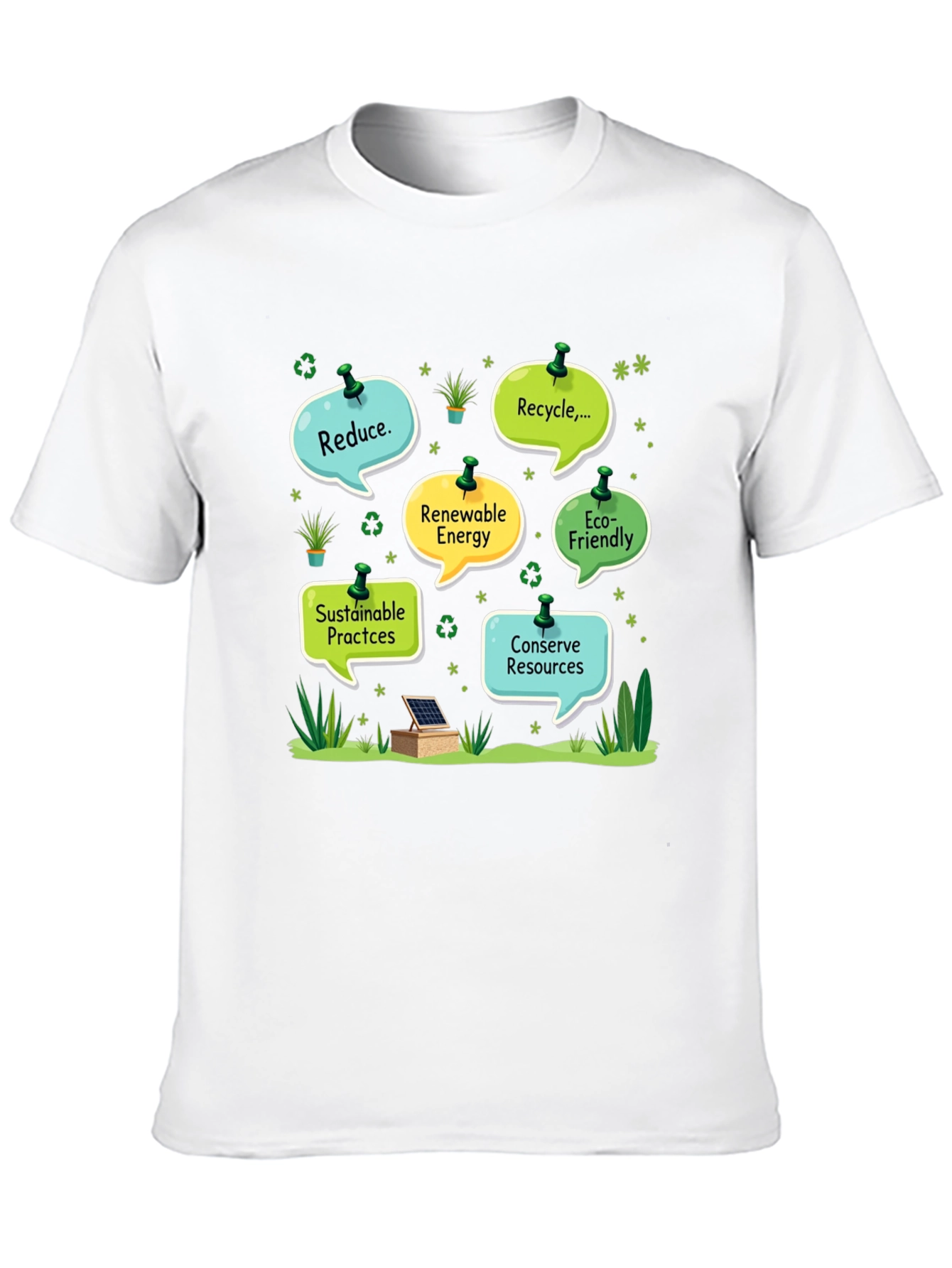 Eco-Friendly T-Shirt: Reduce Recycle Conserve