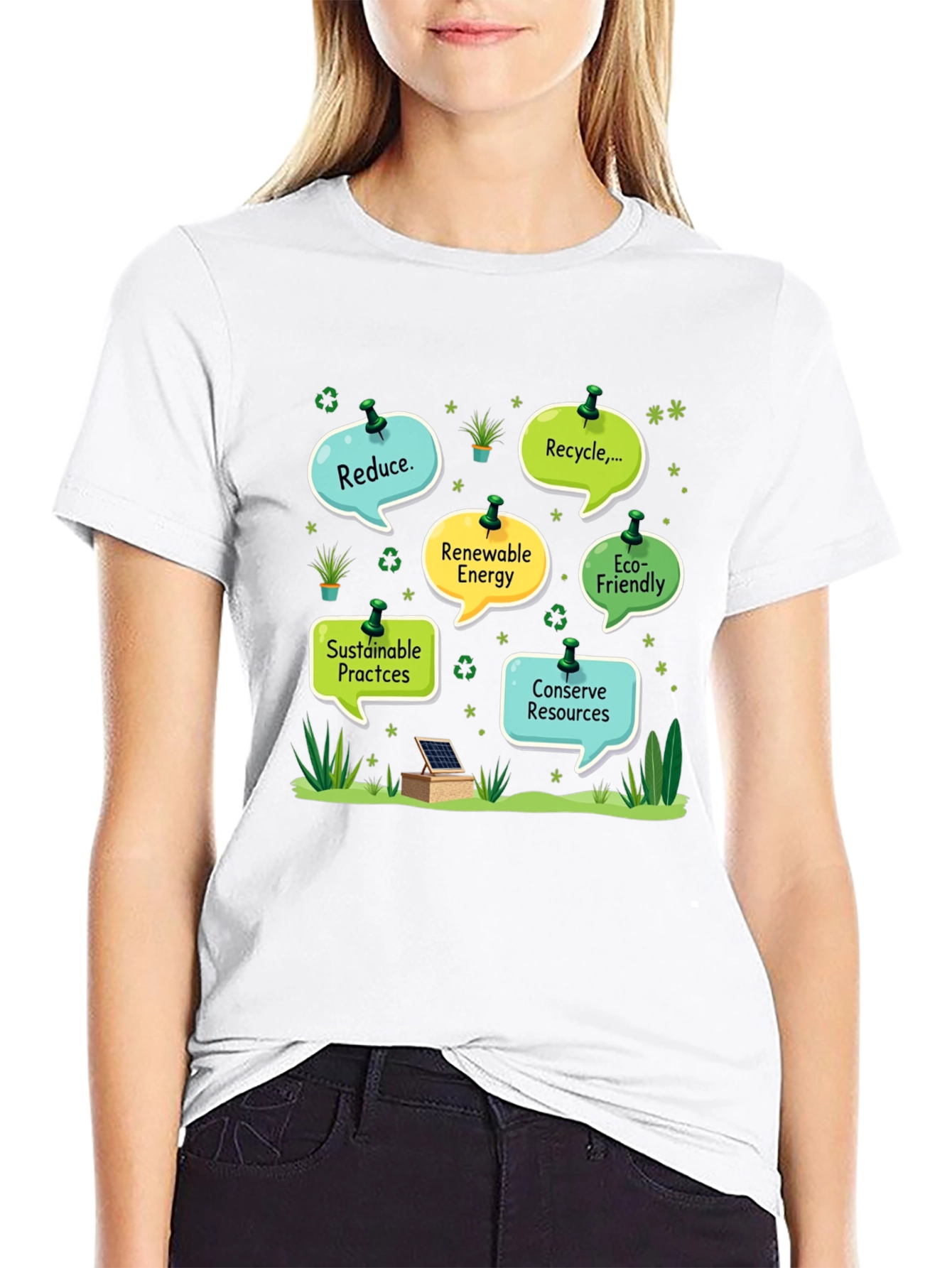 Eco-Friendly T-Shirt: Reduce Recycle Conserve