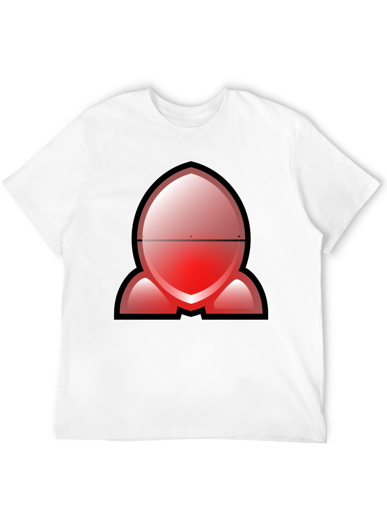 Modern Graphic Print Black T-Shirt