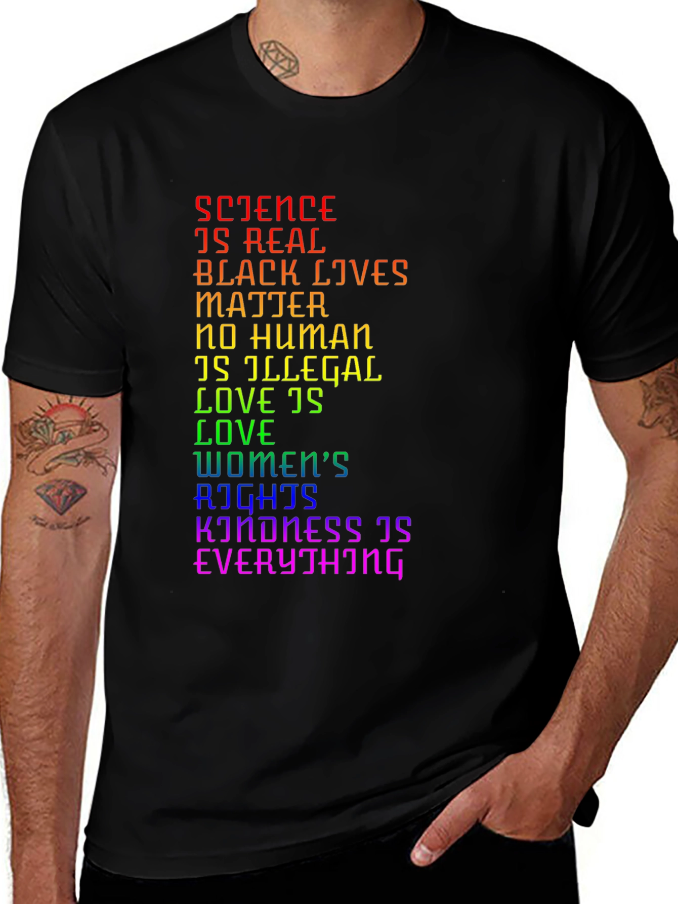 Science is Real Black Lives Matter LGBTQ+ T-Shirt
