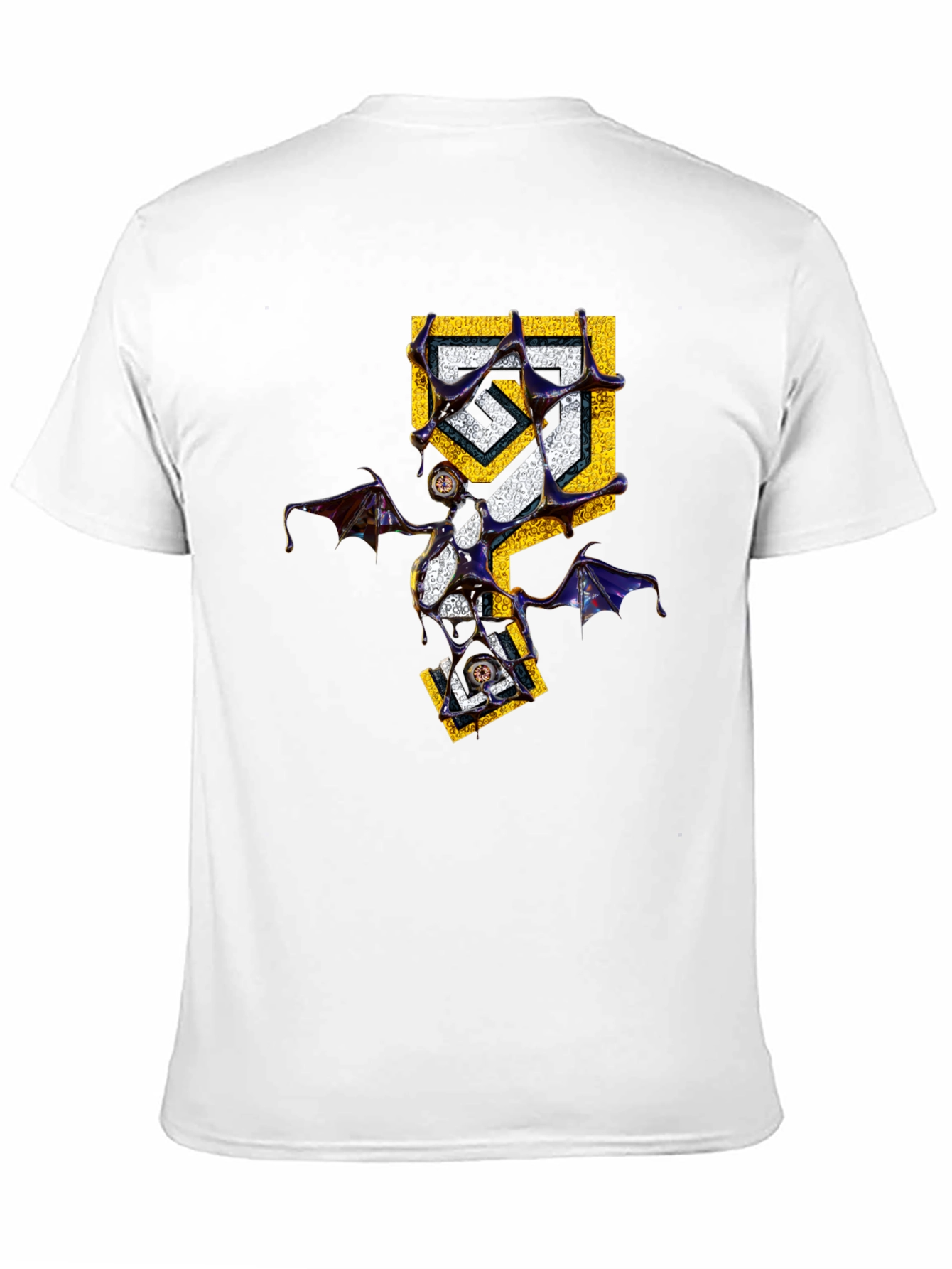 Edgy Graphic Tee - Unique Winged Design