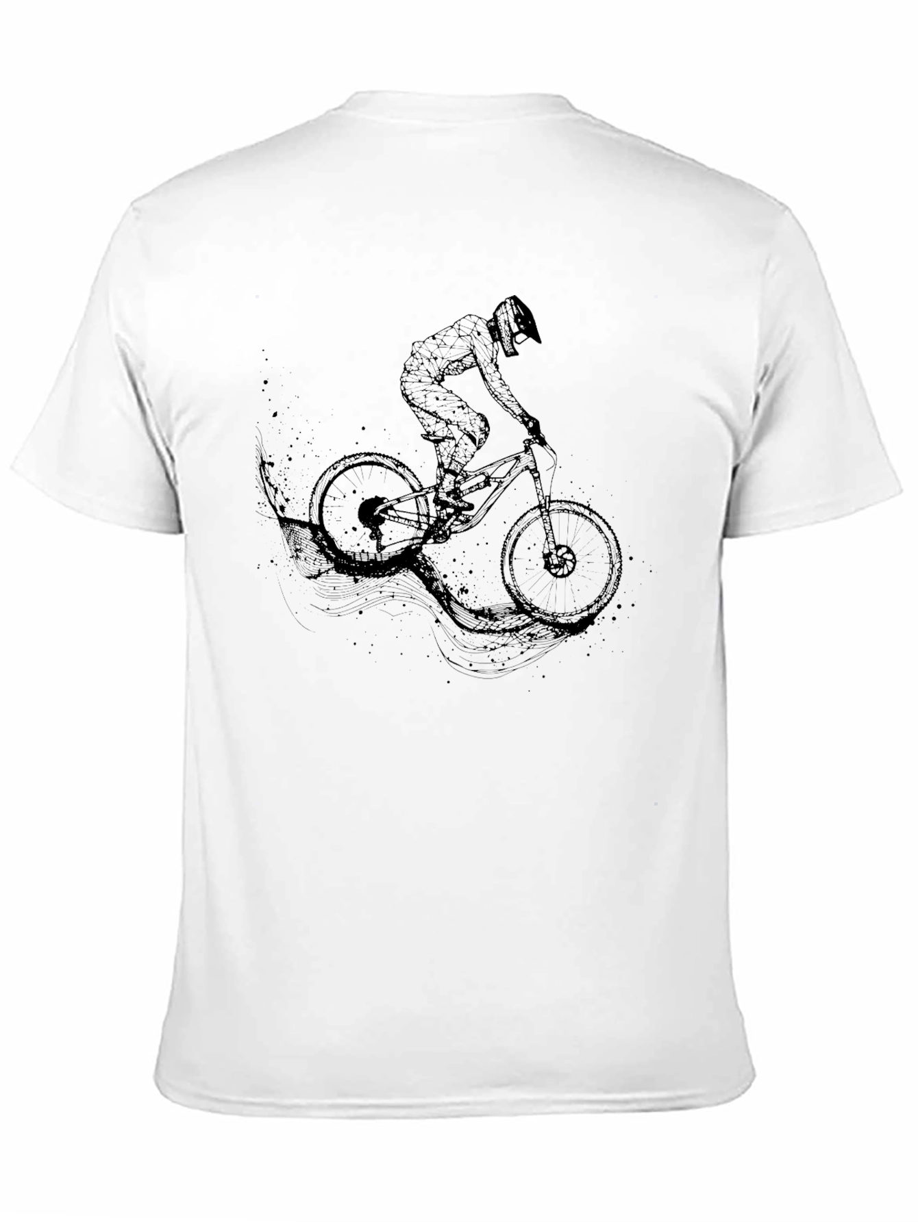Mountain Biker Graphic T-Shirt - Black
