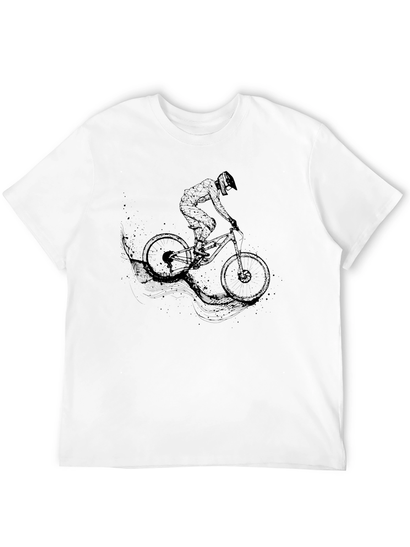 Mountain Biker Graphic T-Shirt - Black