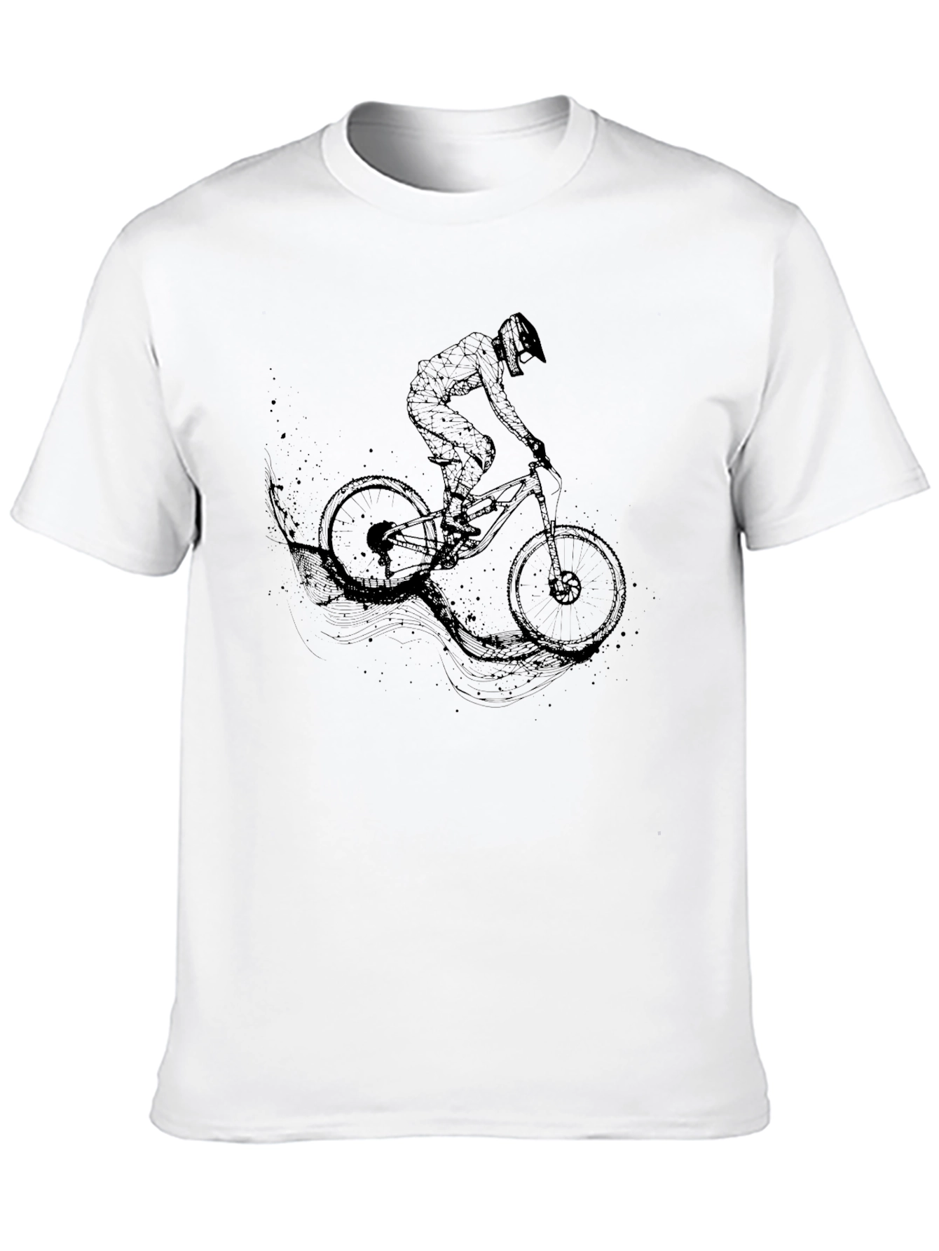 Mountain Biker Graphic T-Shirt - Black