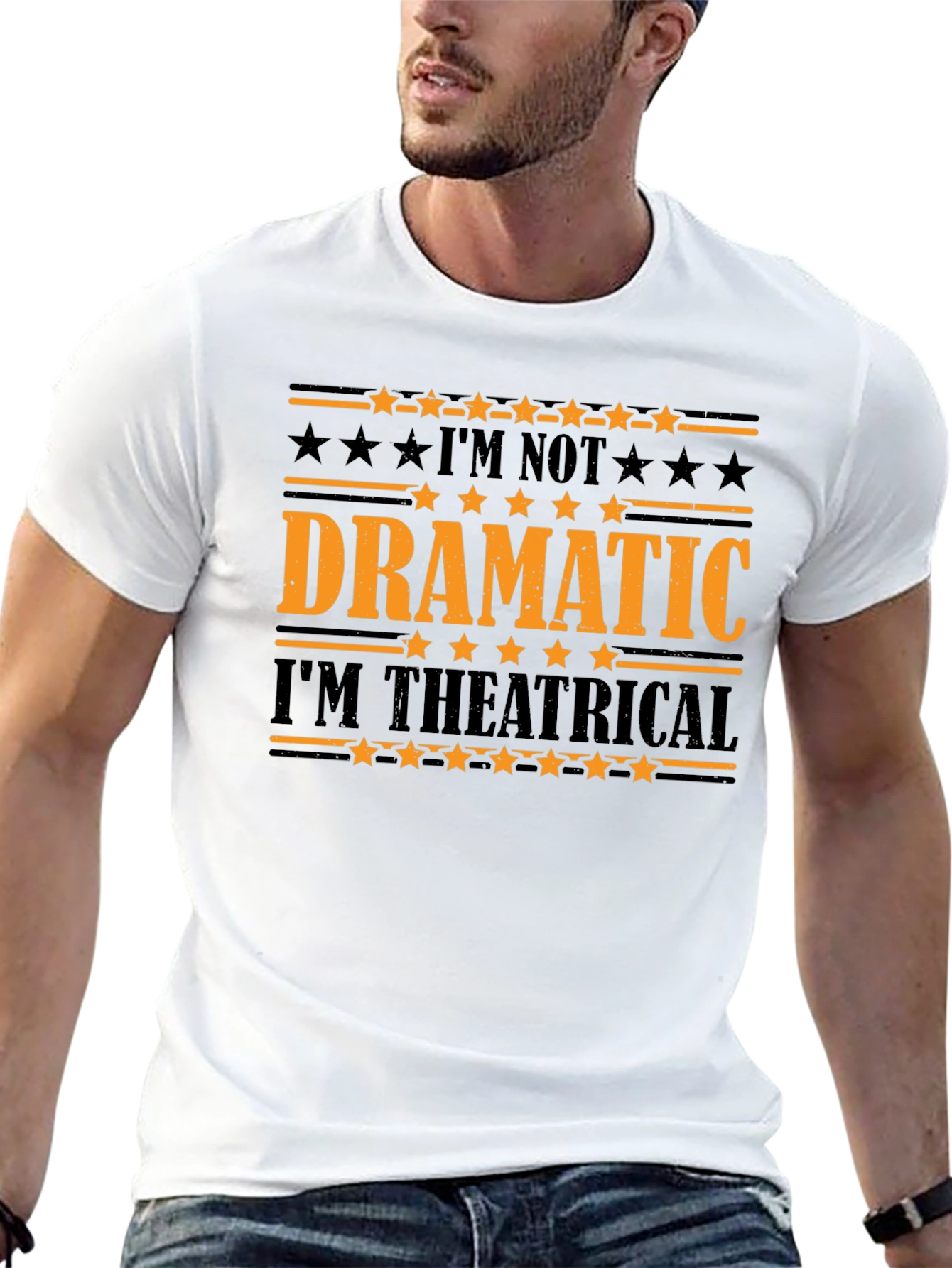 Dramatic Theatrical Graphic T-Shirt
