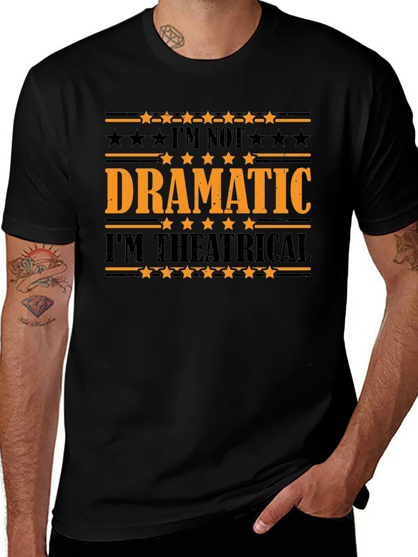 Dramatic Theatrical Graphic T-Shirt