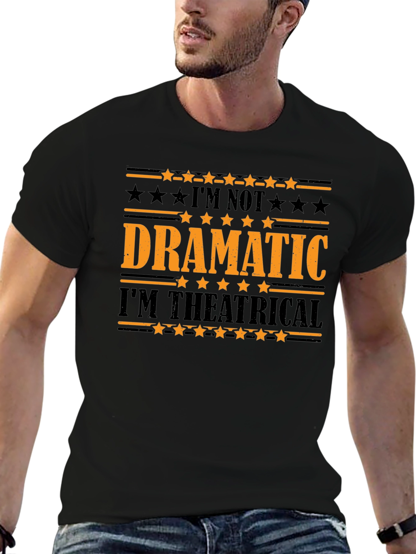 Dramatic Theatrical Graphic T-Shirt