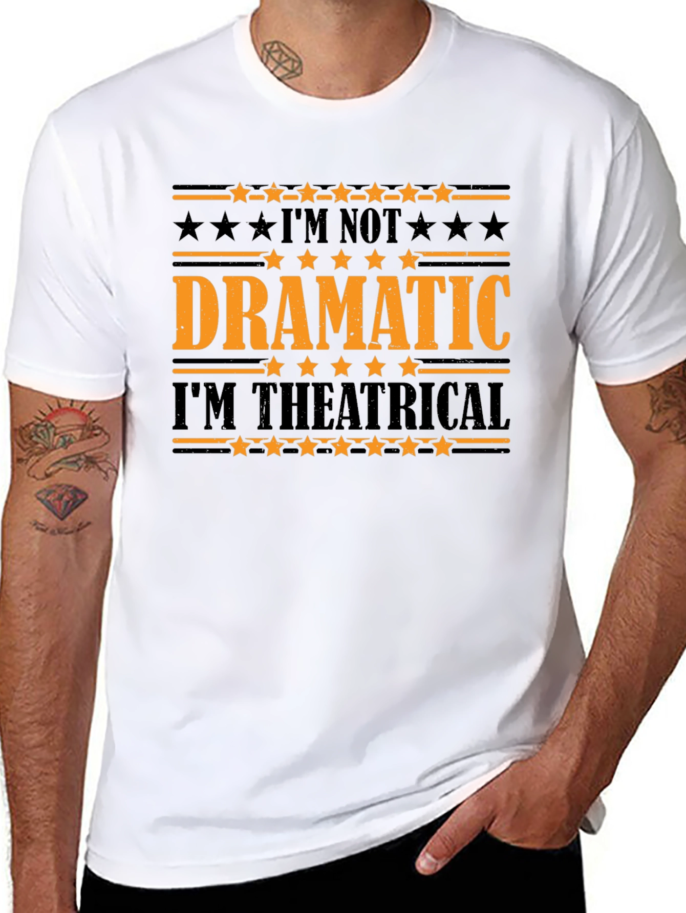 Dramatic Theatrical Graphic T-Shirt
