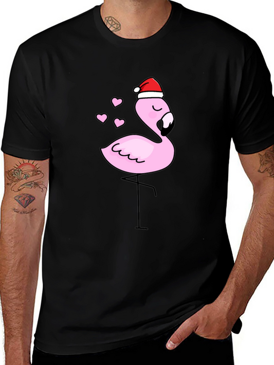 Festive Flamingo Graphic Tee