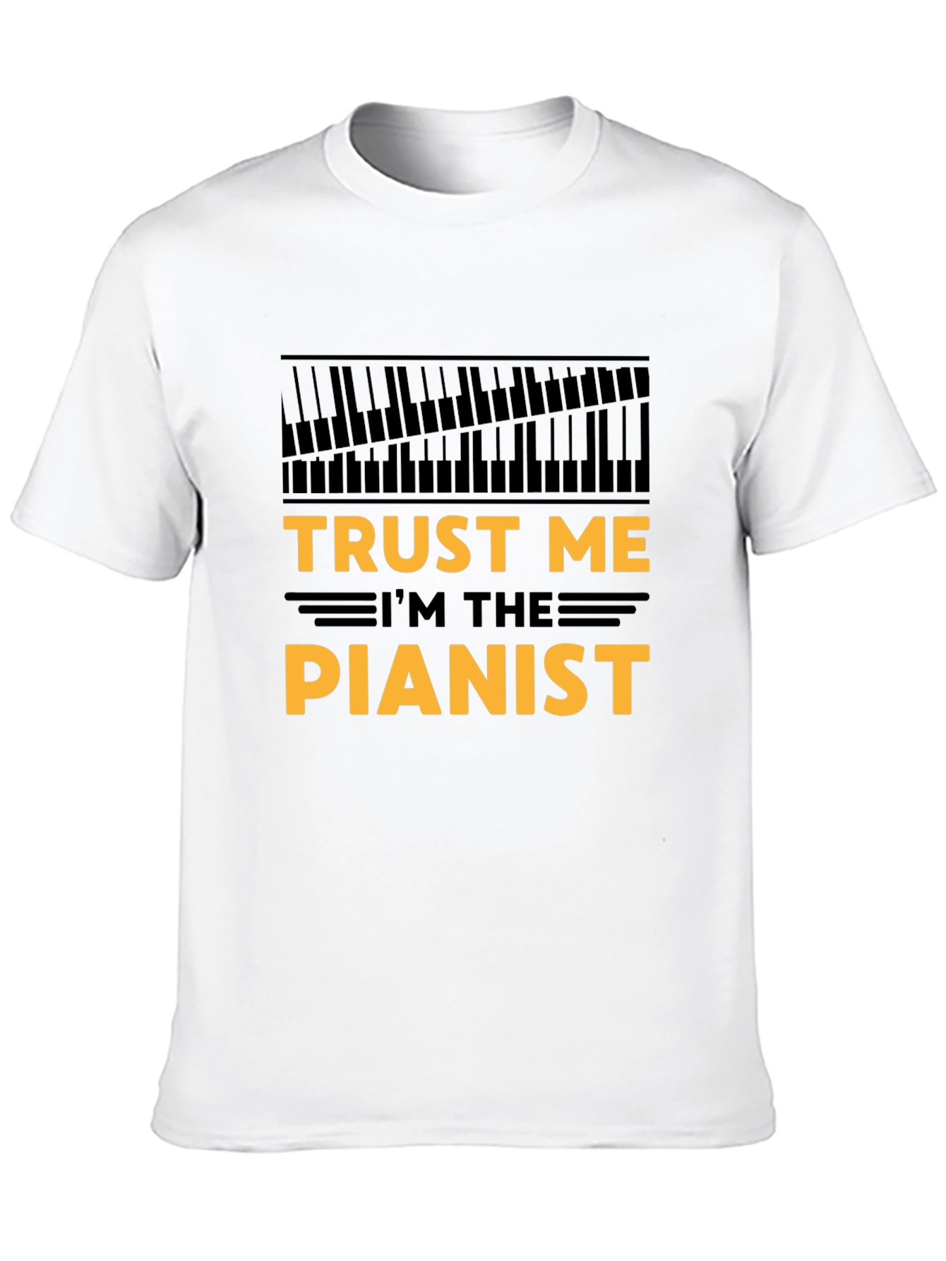 Trust Me Im The Pianist Black T-Shirt