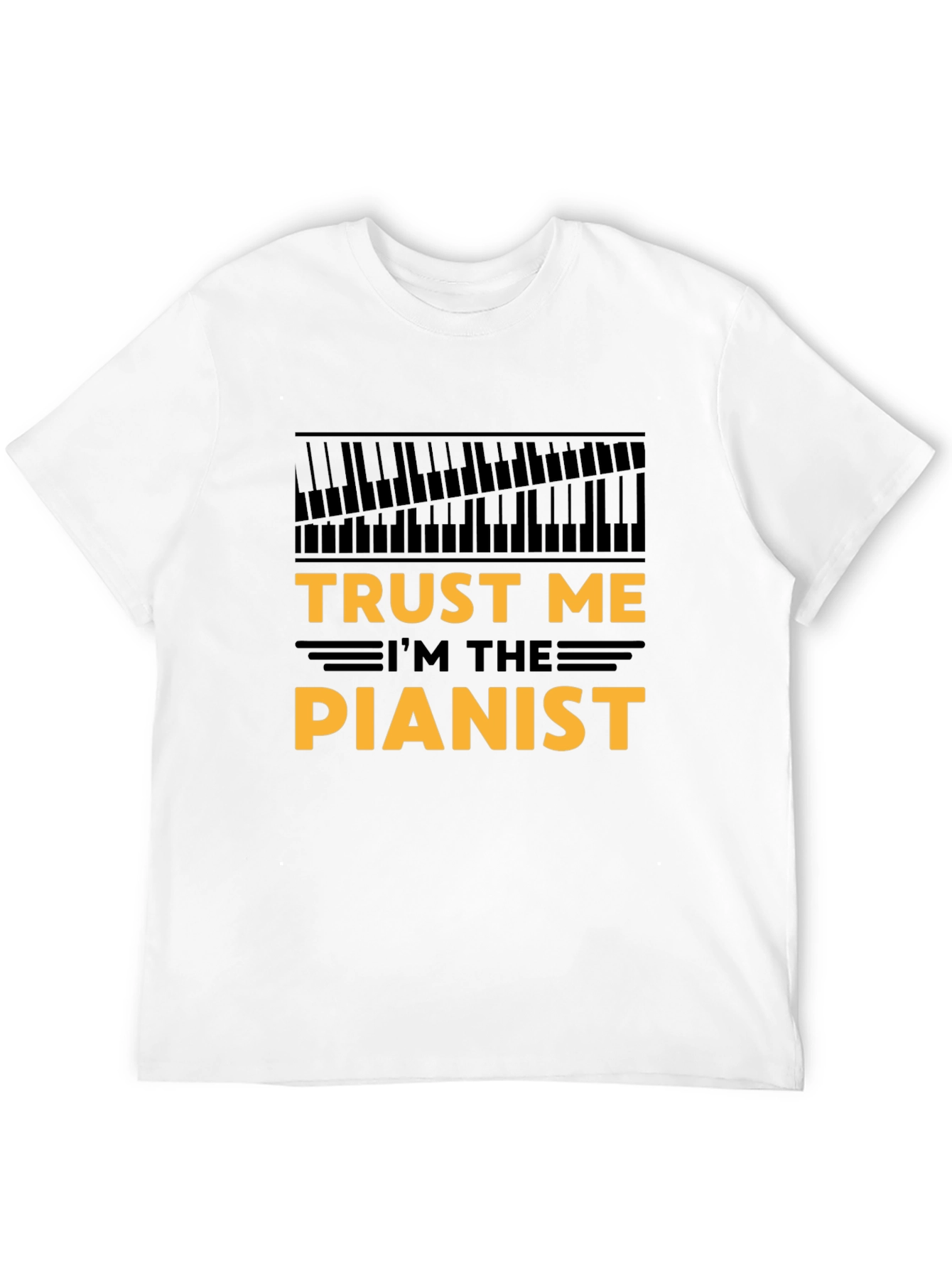 Trust Me Im The Pianist Black T-Shirt
