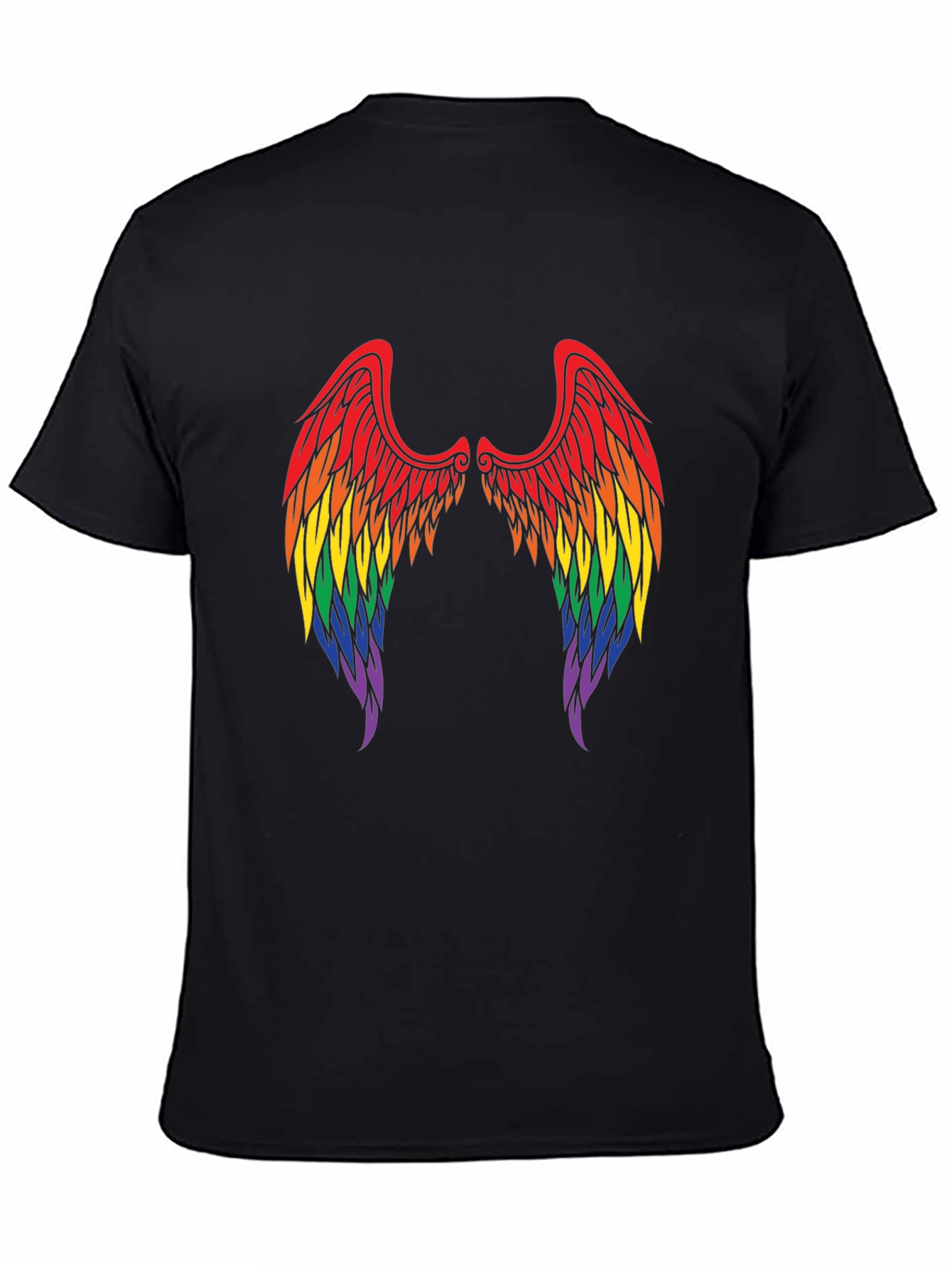 Rainbow Angel Wings T-Shirt - Pride Tee