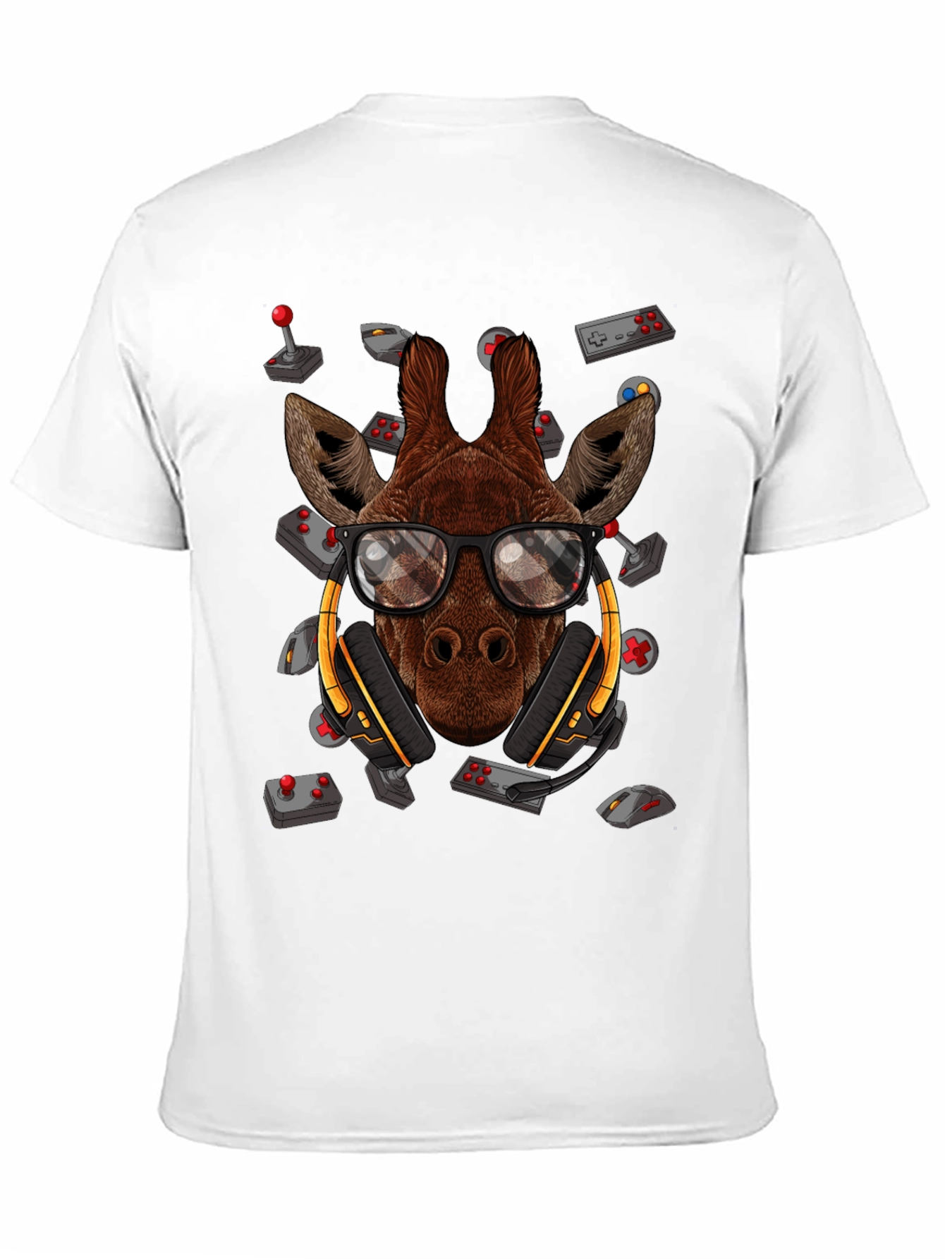 Gamer Giraffe T-Shirt - Cool Animal Tee