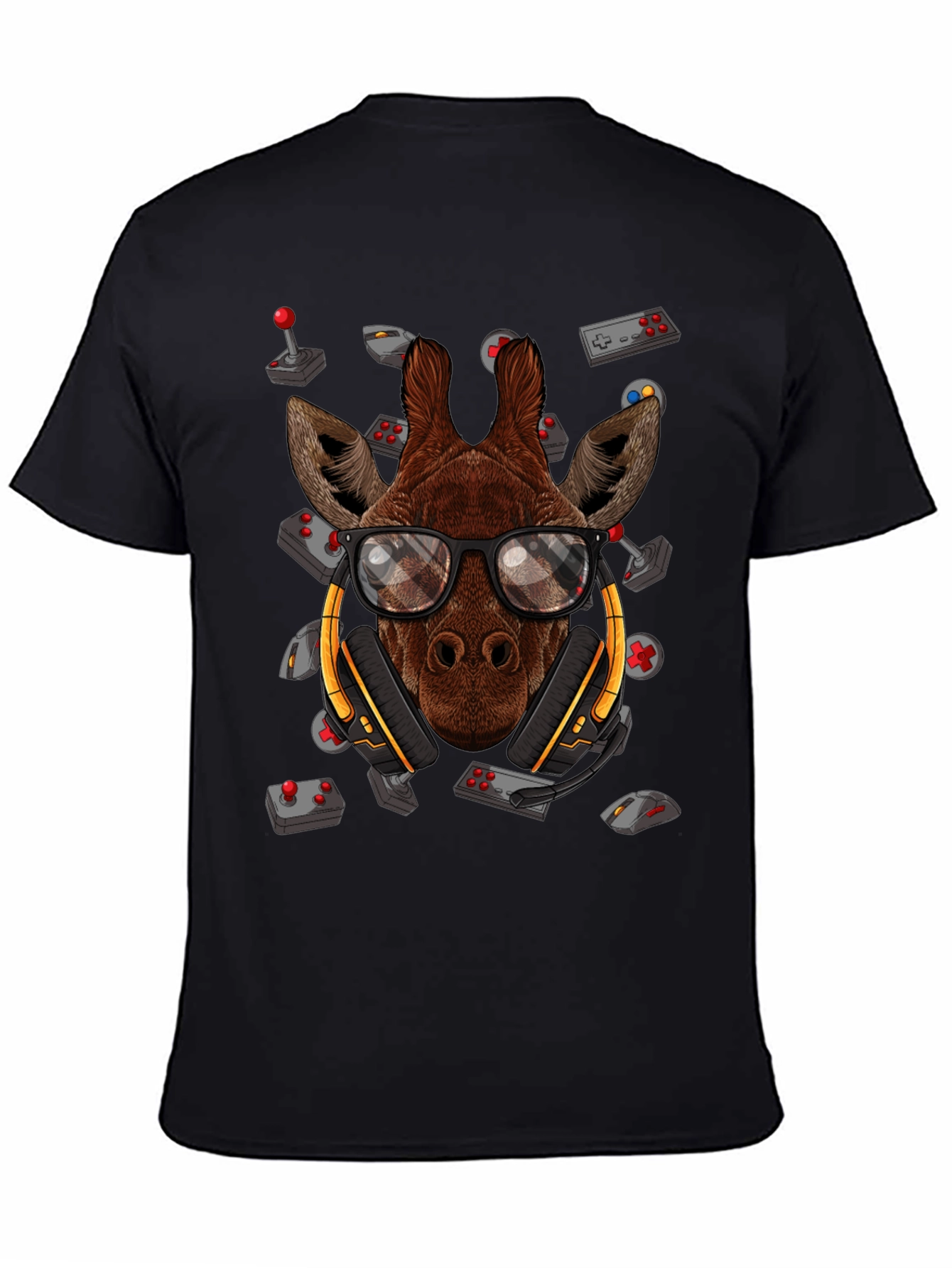 Gamer Giraffe T-Shirt - Cool Animal Tee