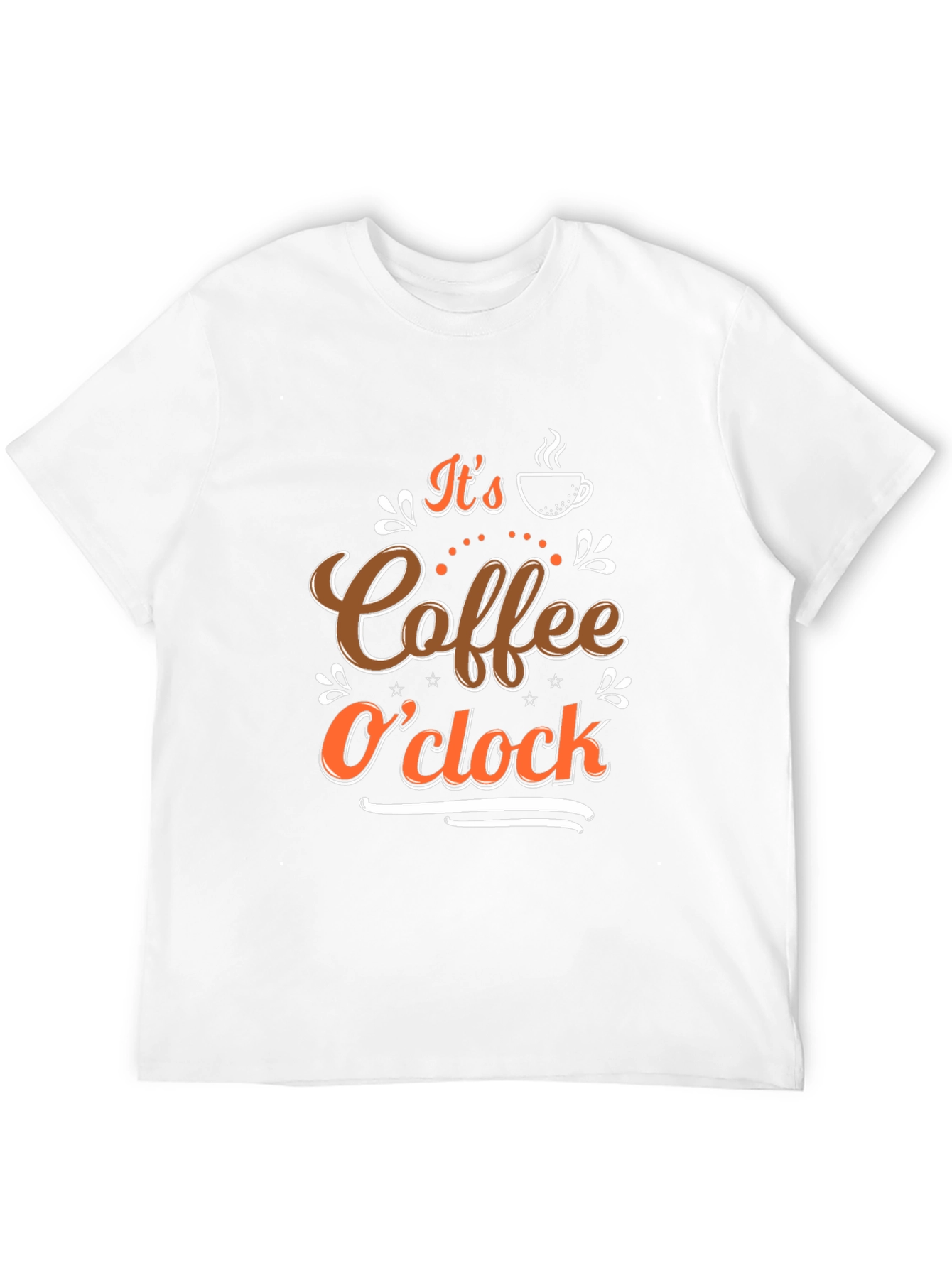 Coffee OClock Black T-Shirt - Brewtiful Design