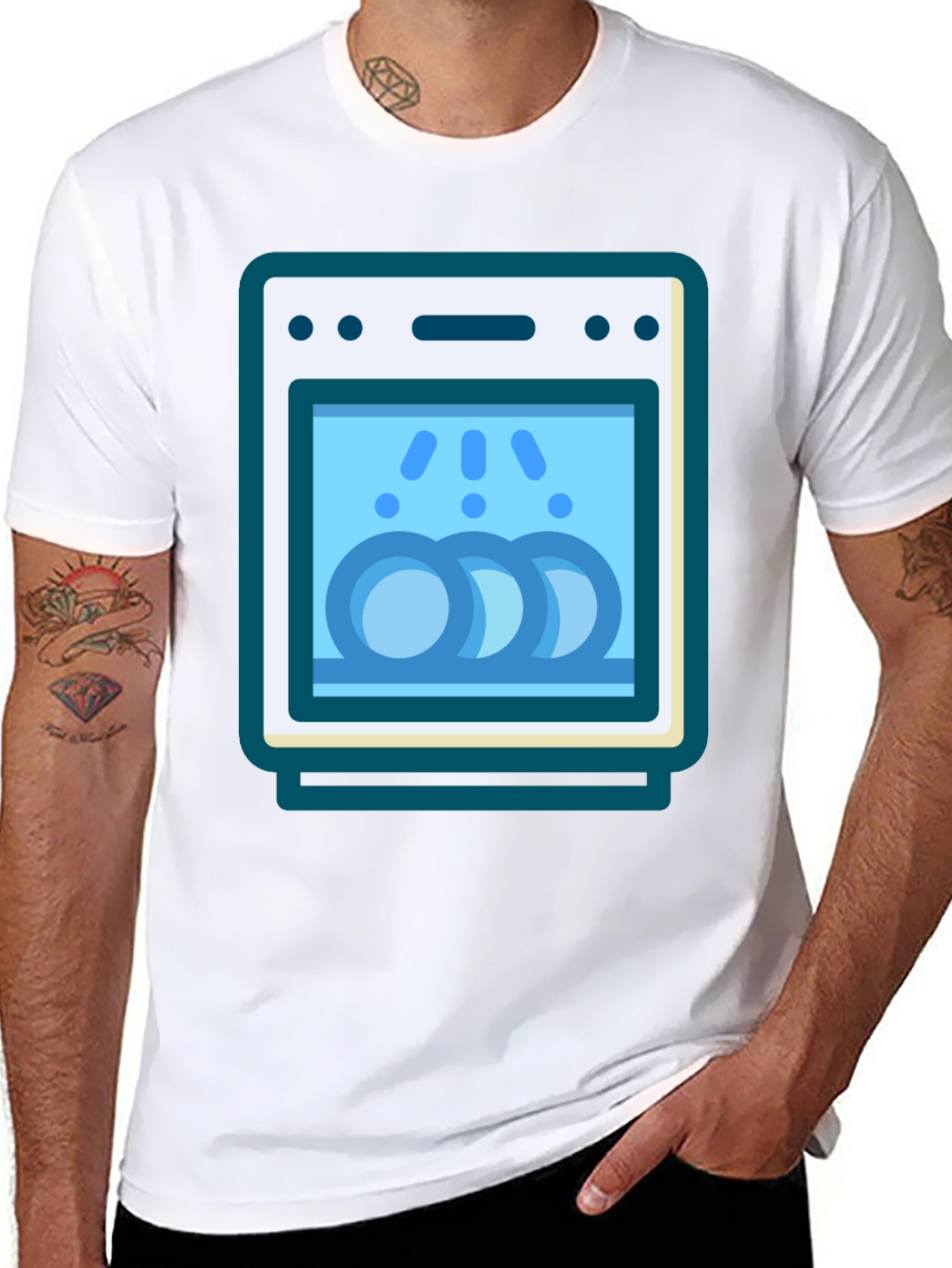 Dishwasher Graphic T-Shirt - Clean Fun!