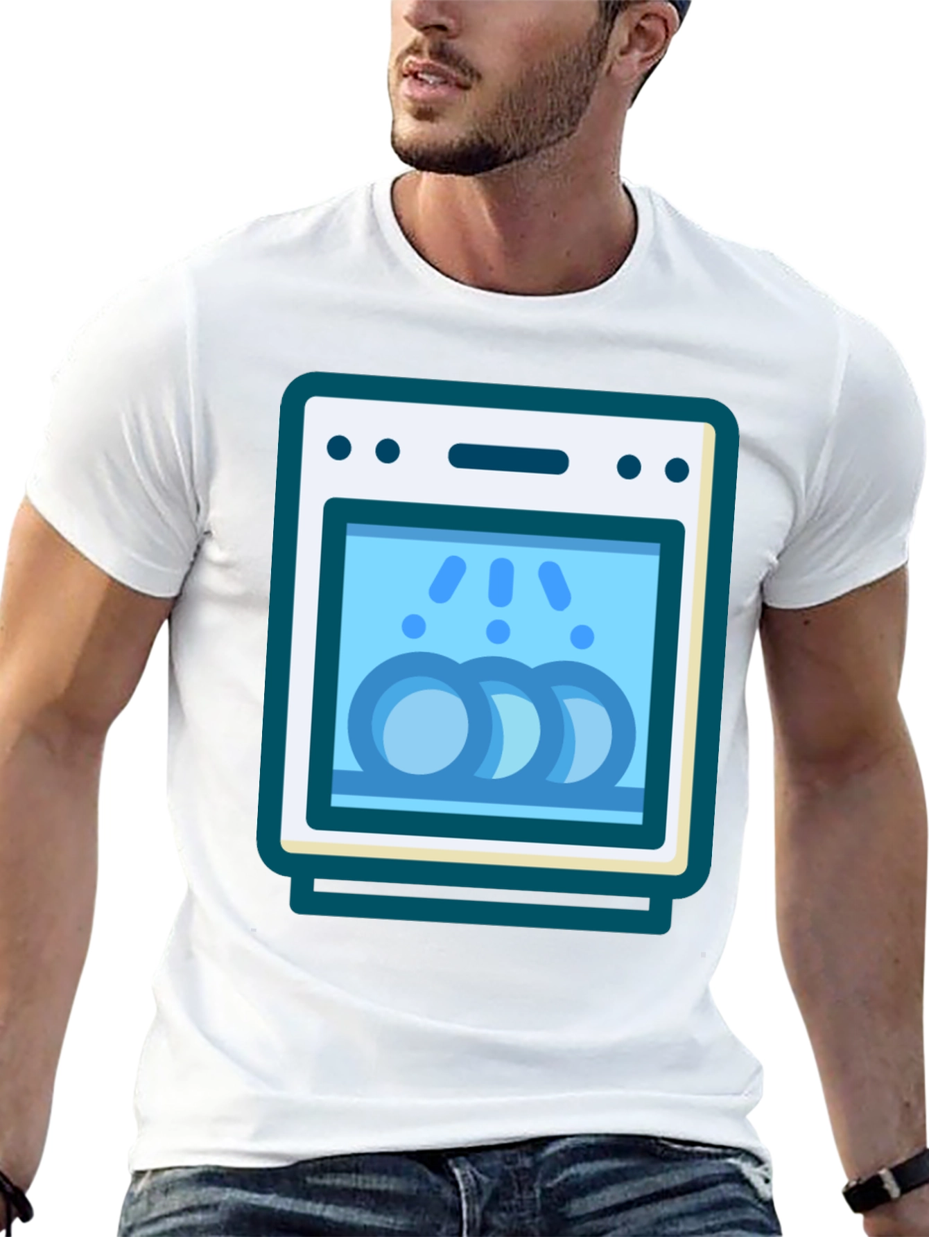 Dishwasher Graphic T-Shirt - Clean Fun!