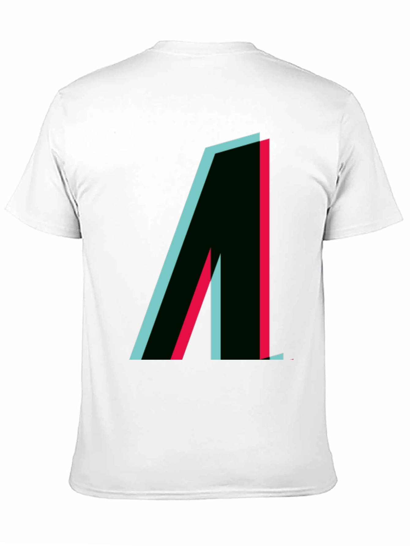 Modern Graphic Tee - Black with Geometric Design