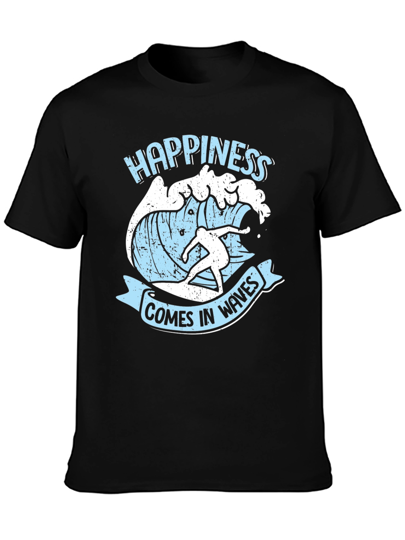 Happiness Comes in Waves Graphic Tee