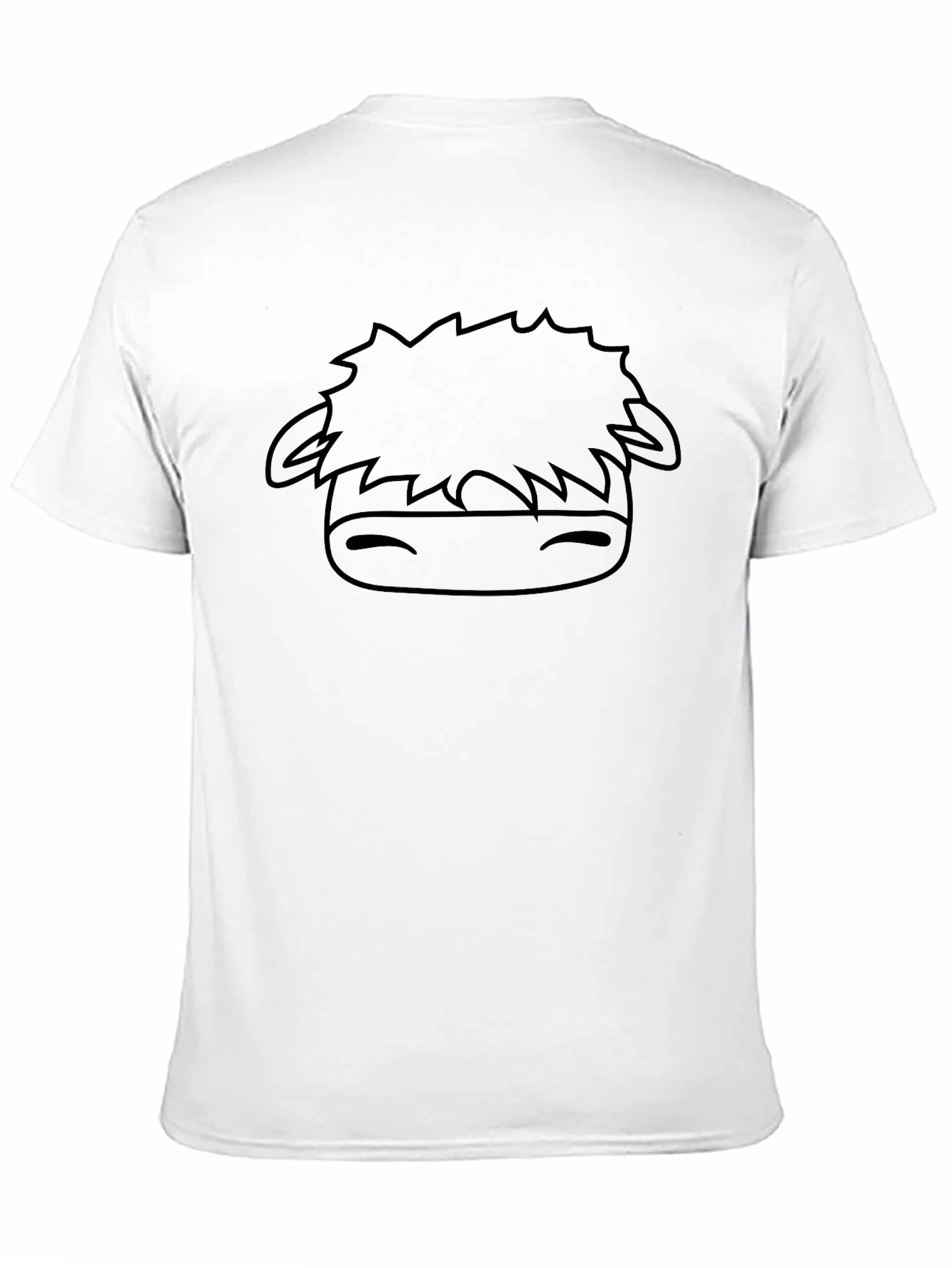 Cute Cartoon Cow Graphic Black T-Shirt