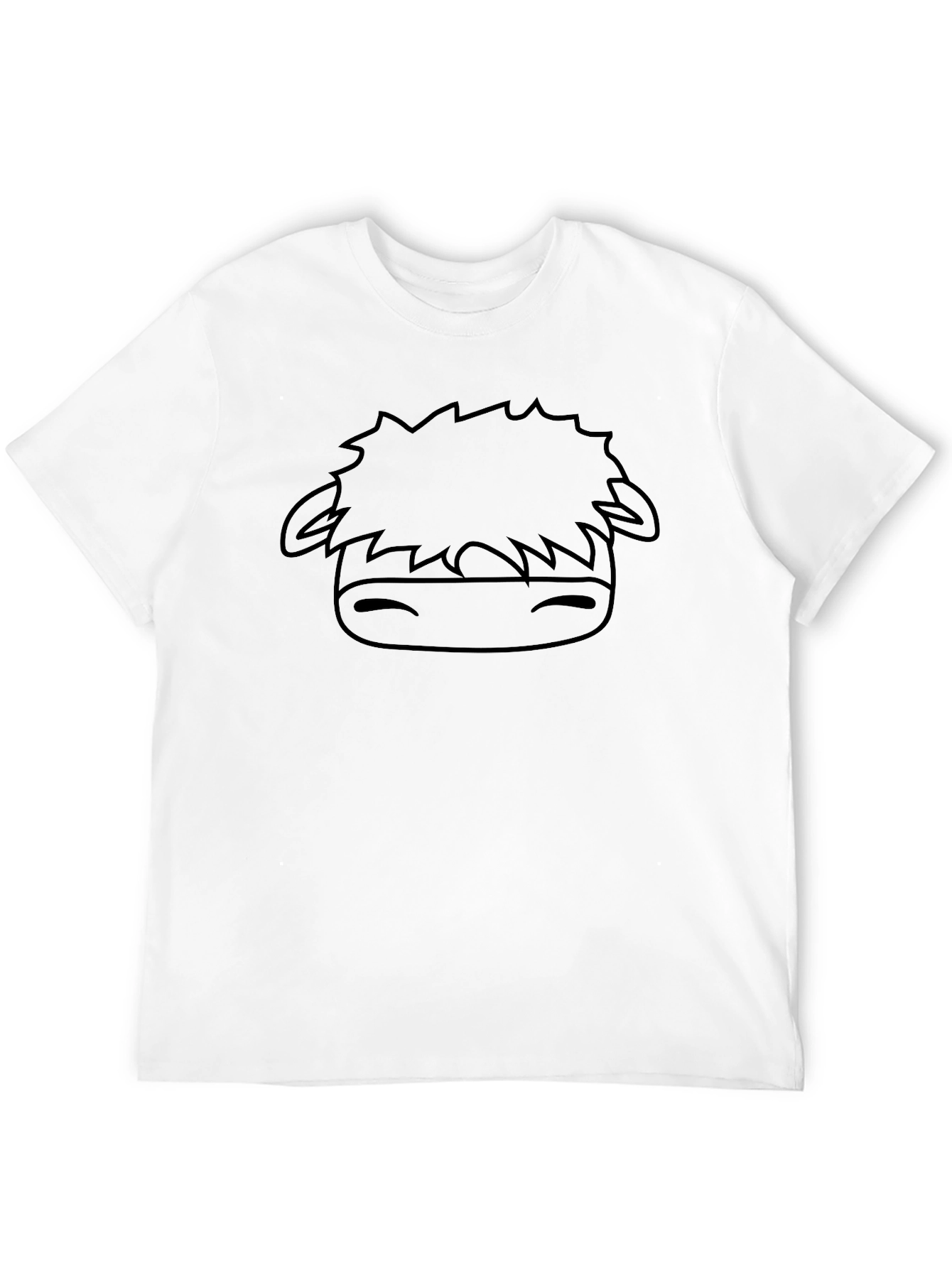 Cute Cartoon Cow Graphic Black T-Shirt