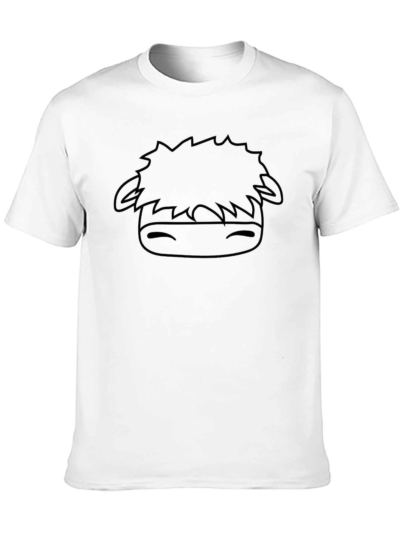 Cute Cartoon Cow Graphic Black T-Shirt