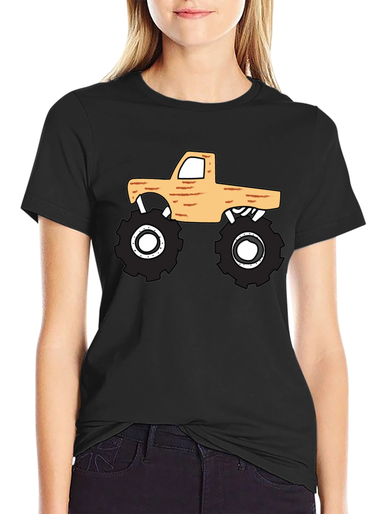 Monster Truck Graphic Tee - Cool Black T-Shirt
