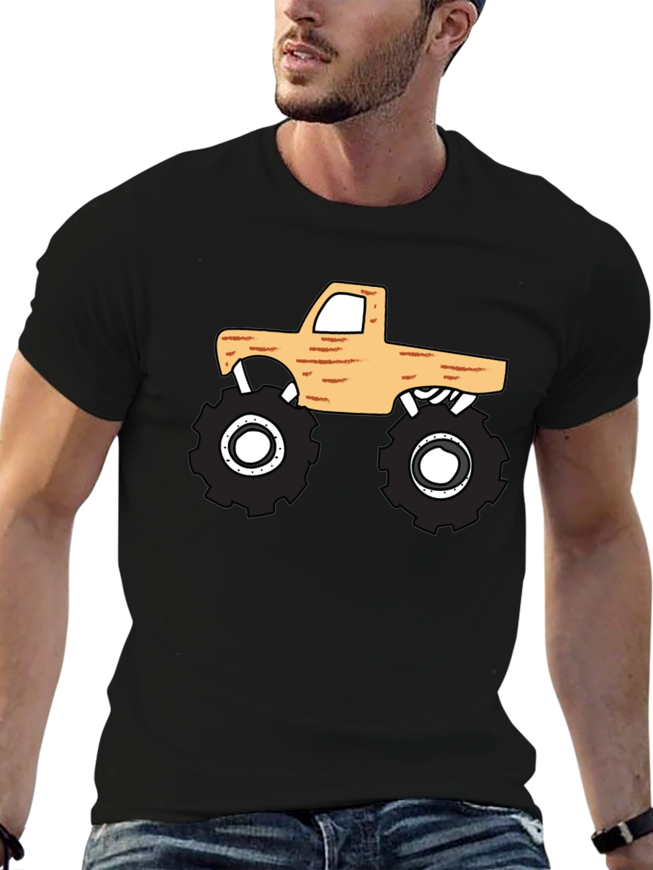 Monster Truck Graphic Tee - Cool Black T-Shirt