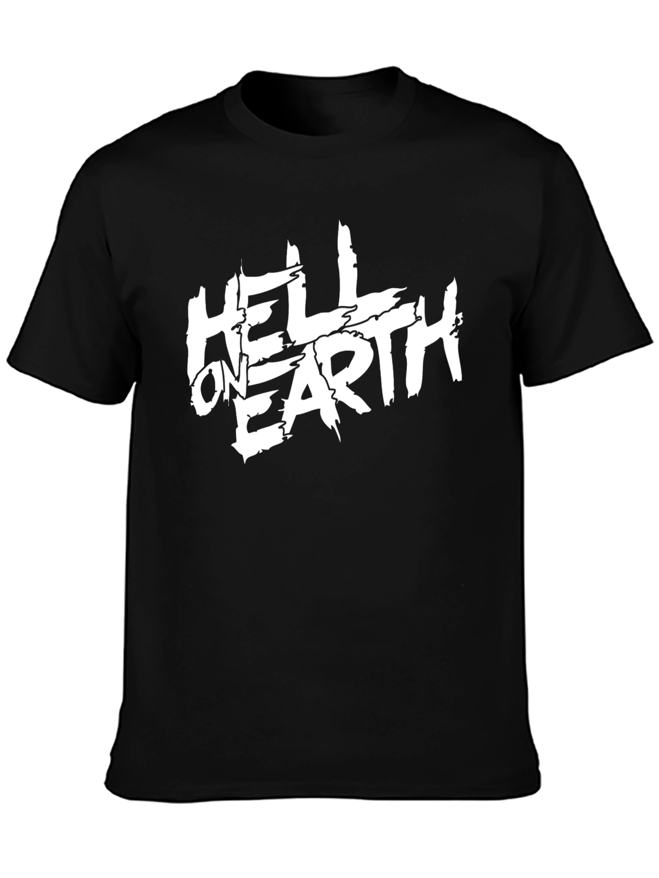 Hell On Earth Graphic Tee - Black Cotton T-Shirt