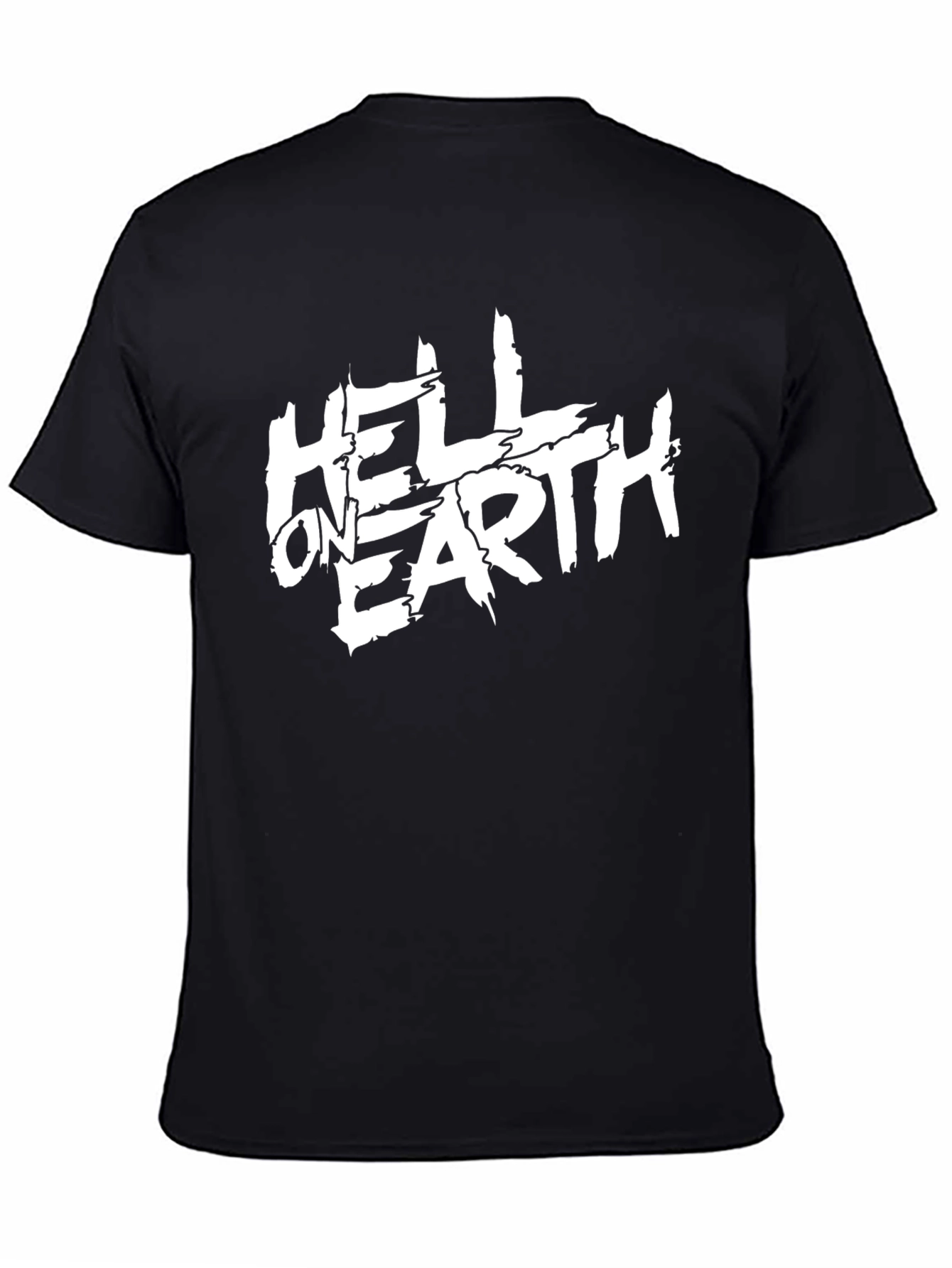 Hell On Earth Graphic Tee - Black Cotton T-Shirt