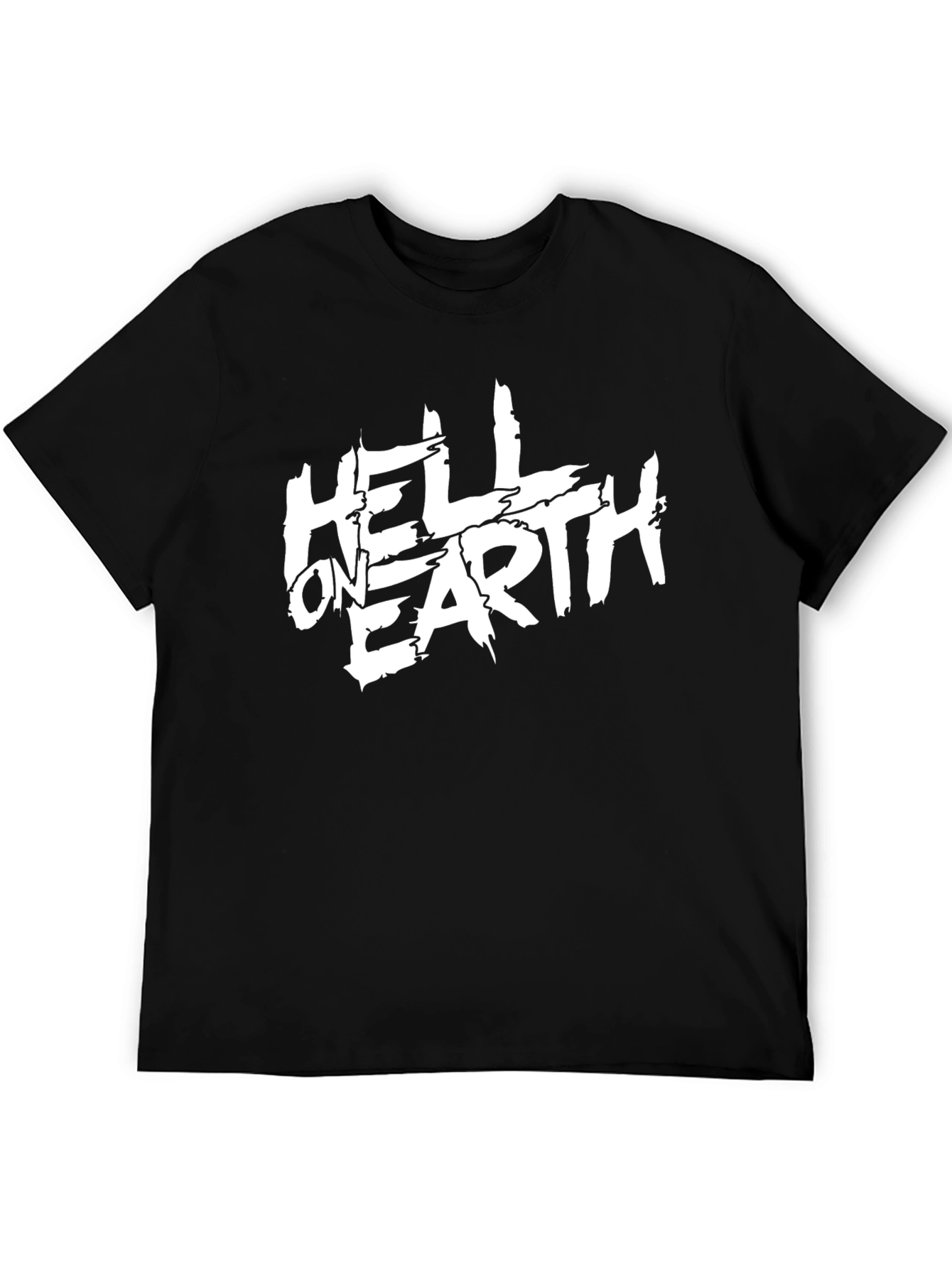 Hell On Earth Graphic Tee - Black Cotton T-Shirt